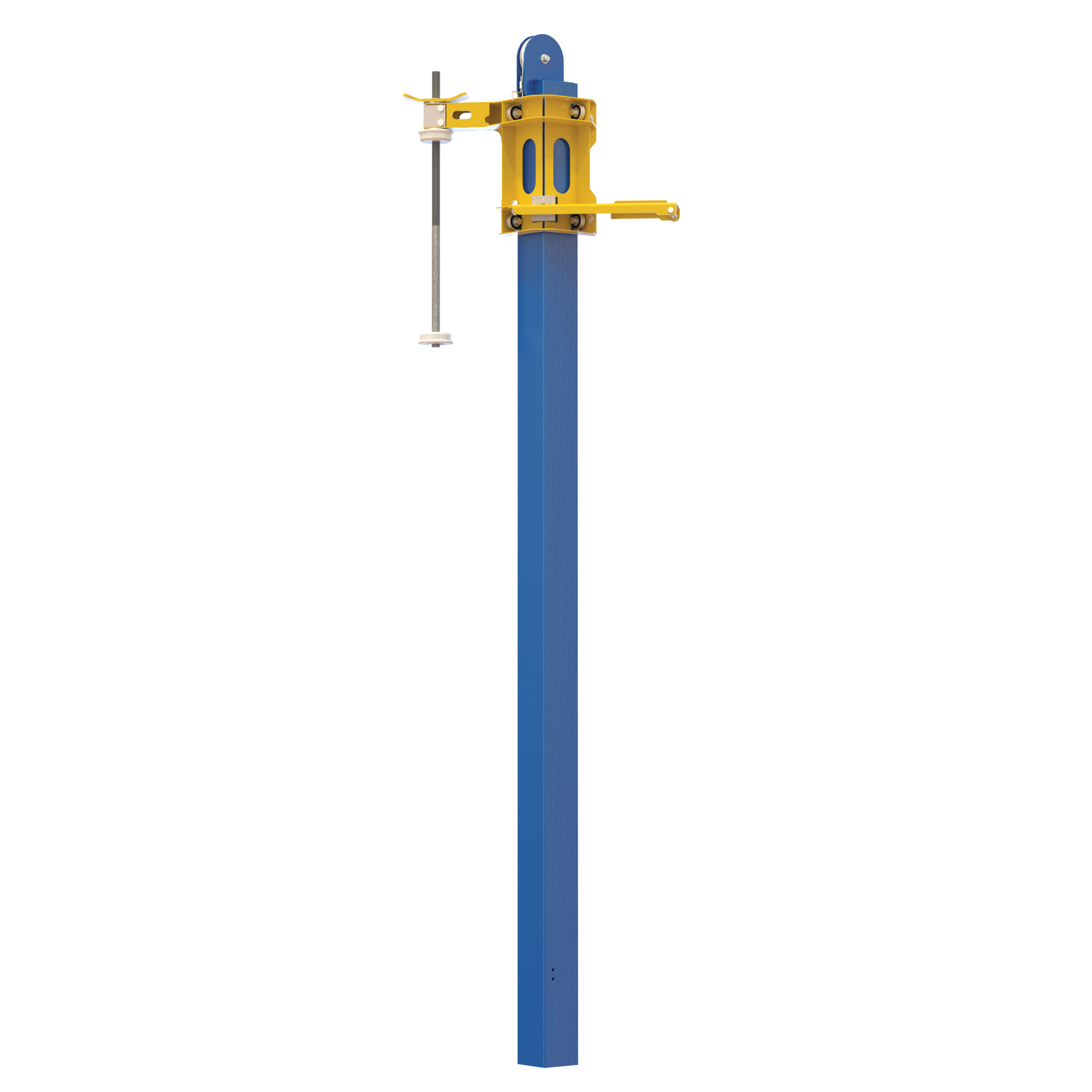 Vestil Manual Mast for Stretch Wrap Machine - 84in. Wrap Height, Steel Construction, Model# SWA-5070LP-M-RF