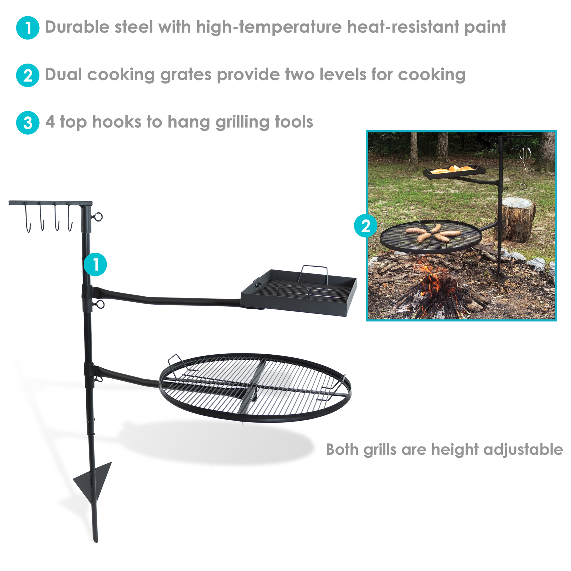 Grills, Grates and Fire Anchors. What I use for Campfire Cooking