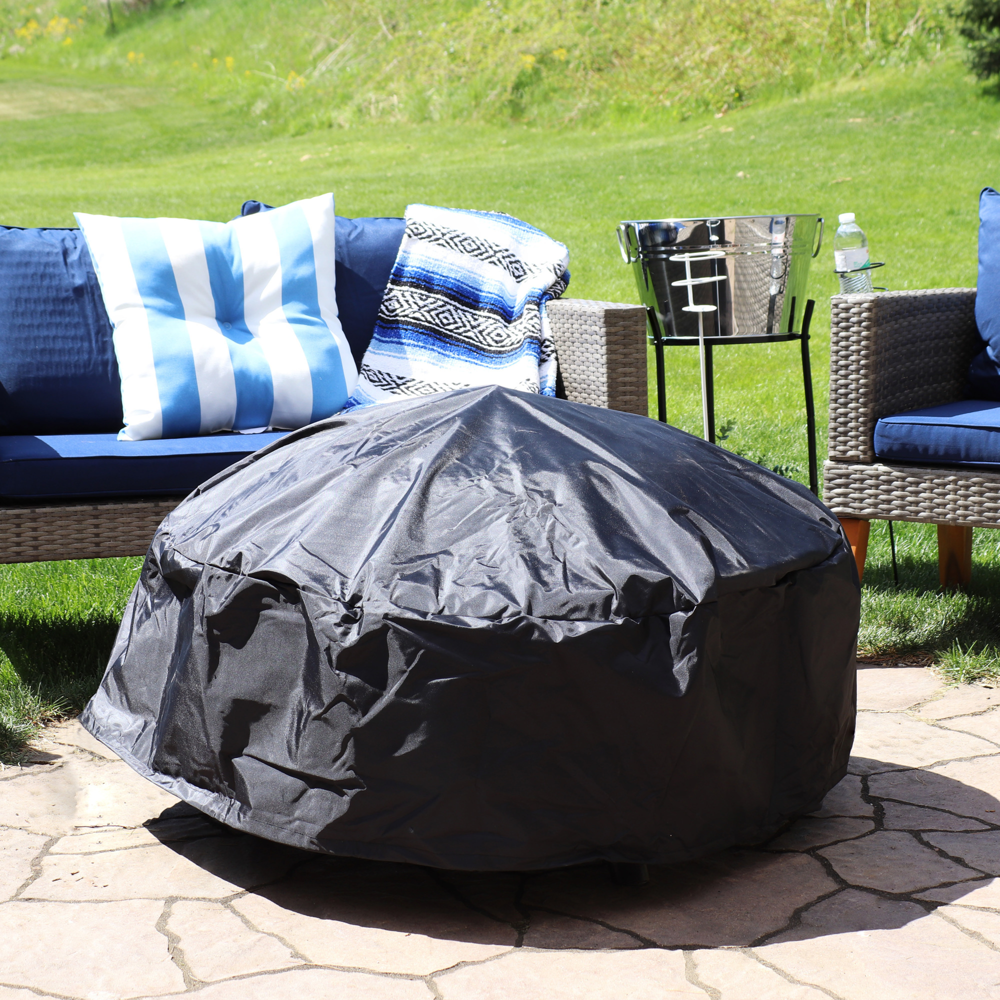 Durable Round Fire Pit Cover - 30in.