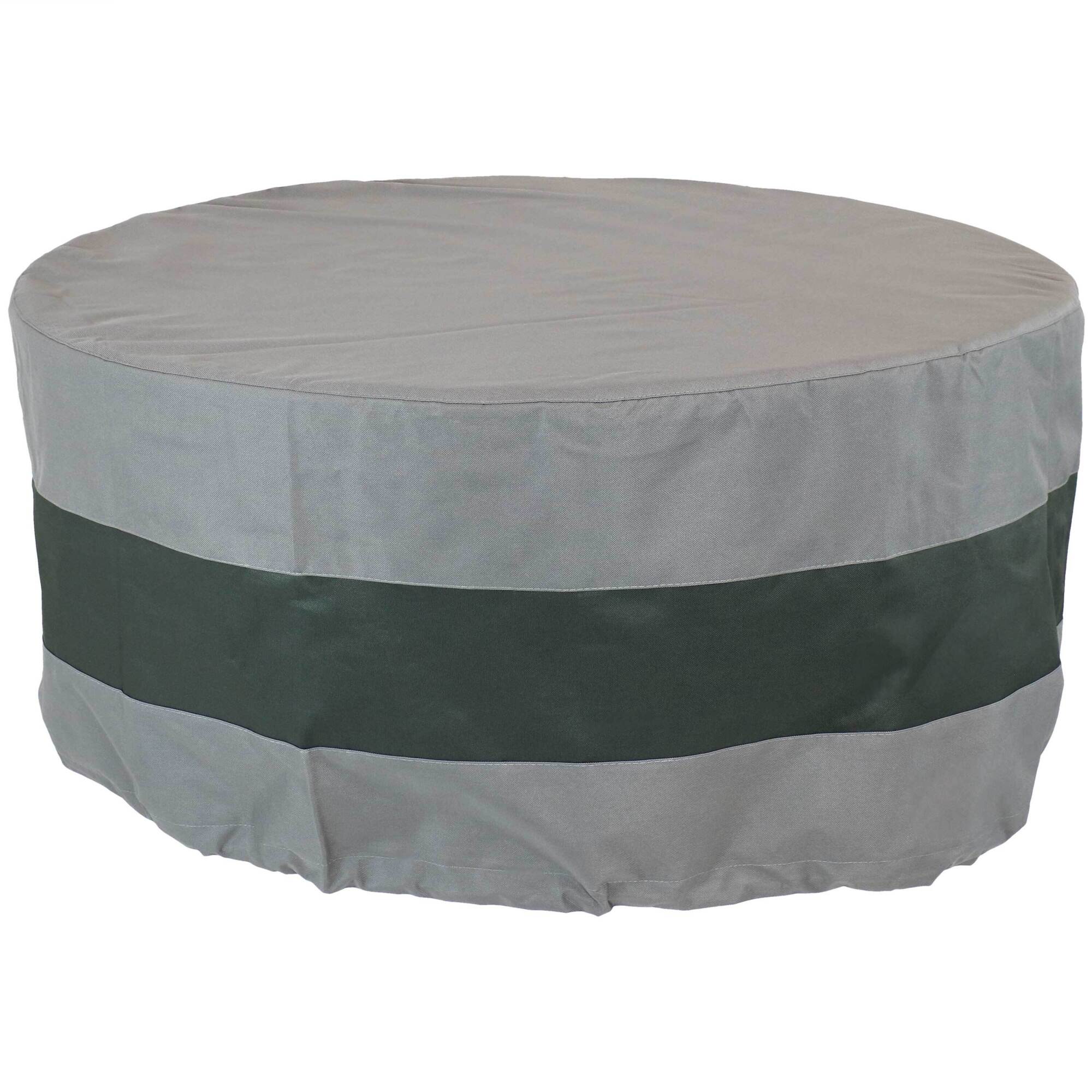 Sunnydaze Decor, 2-Tone Fire Pit Cover - Gray/Green Stripe - 60in., Model# NY-234