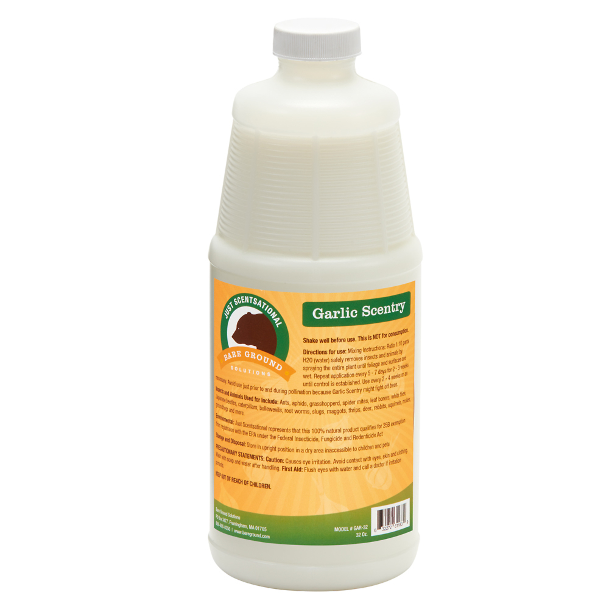 Bare Ground, 32oz Container of Garlic, Model# GAR-32