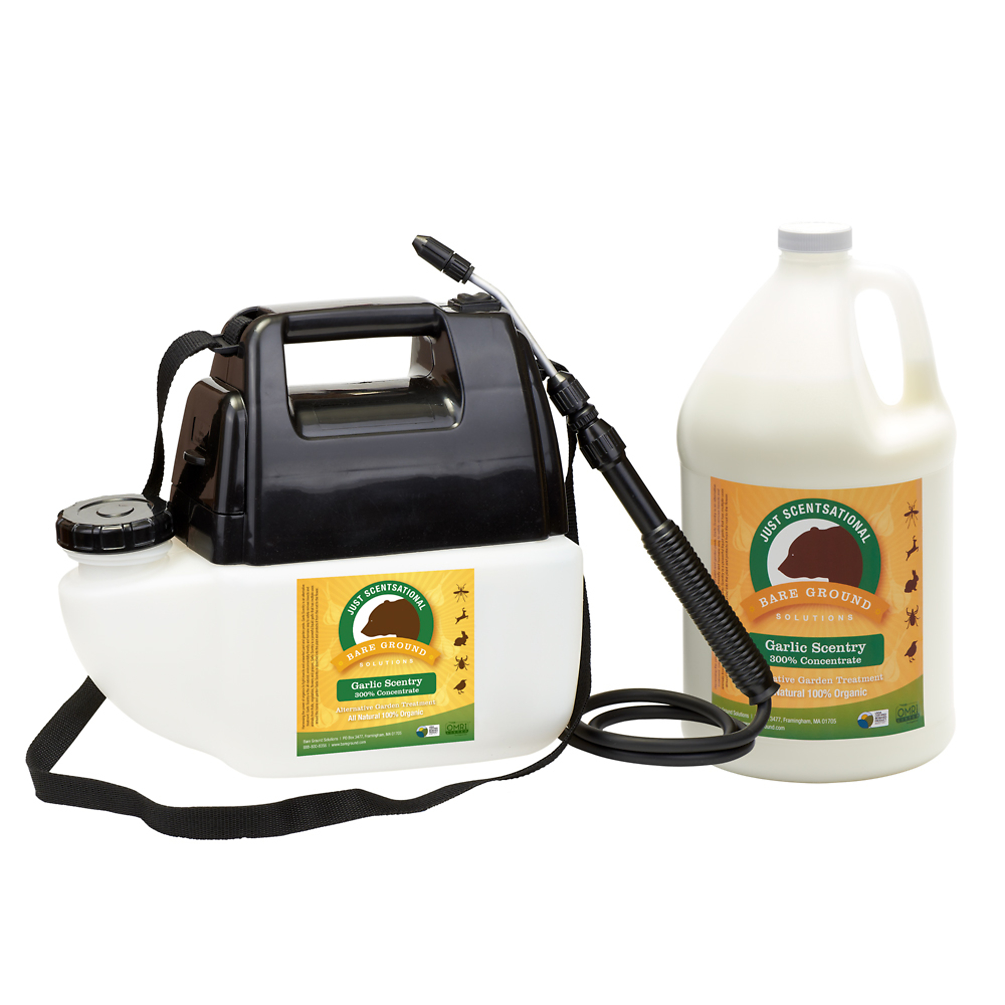 Bare Ground, 1 Gallon of Garlic W/Battery Sprayer, Model# GAR-1BPS
