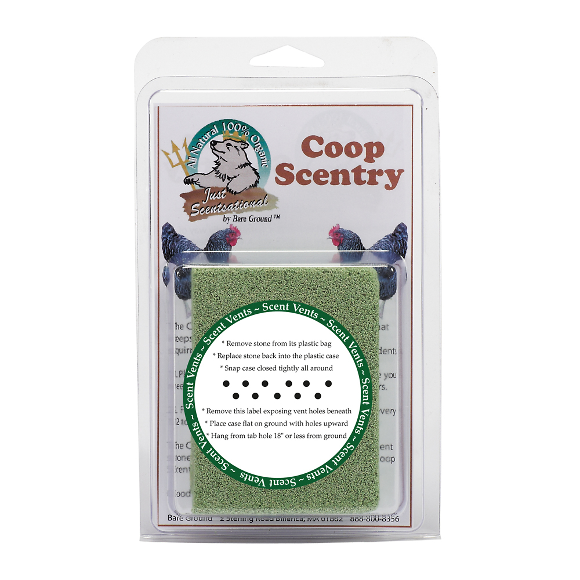 Bare Ground, Coop Pest Repellent Stone with Urine Packet, Model# CS-1