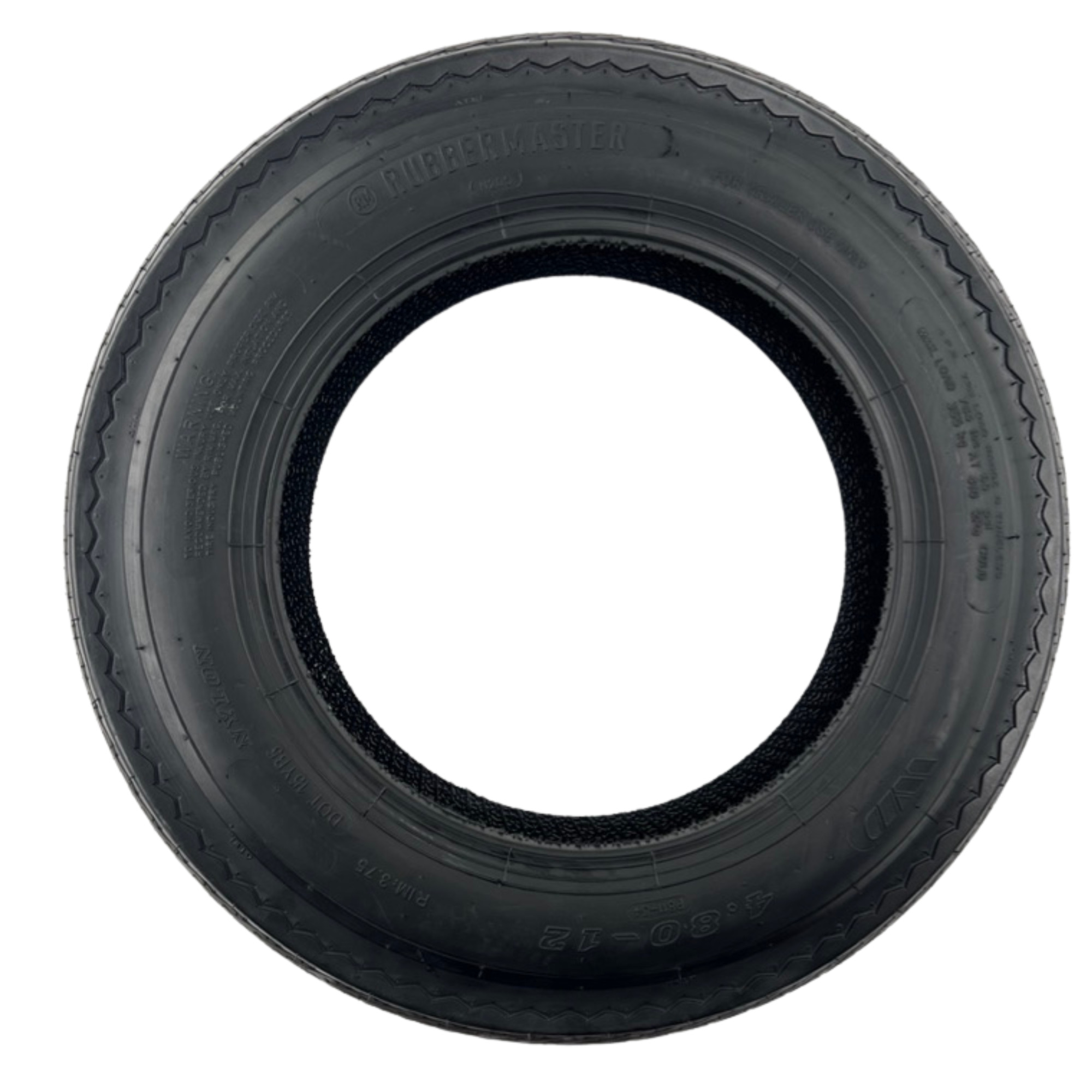 RubberMaster, High Speed Trailer Tire 6 Ply 4.80x12 Tire Diameter 20.75 in, Model# 489150