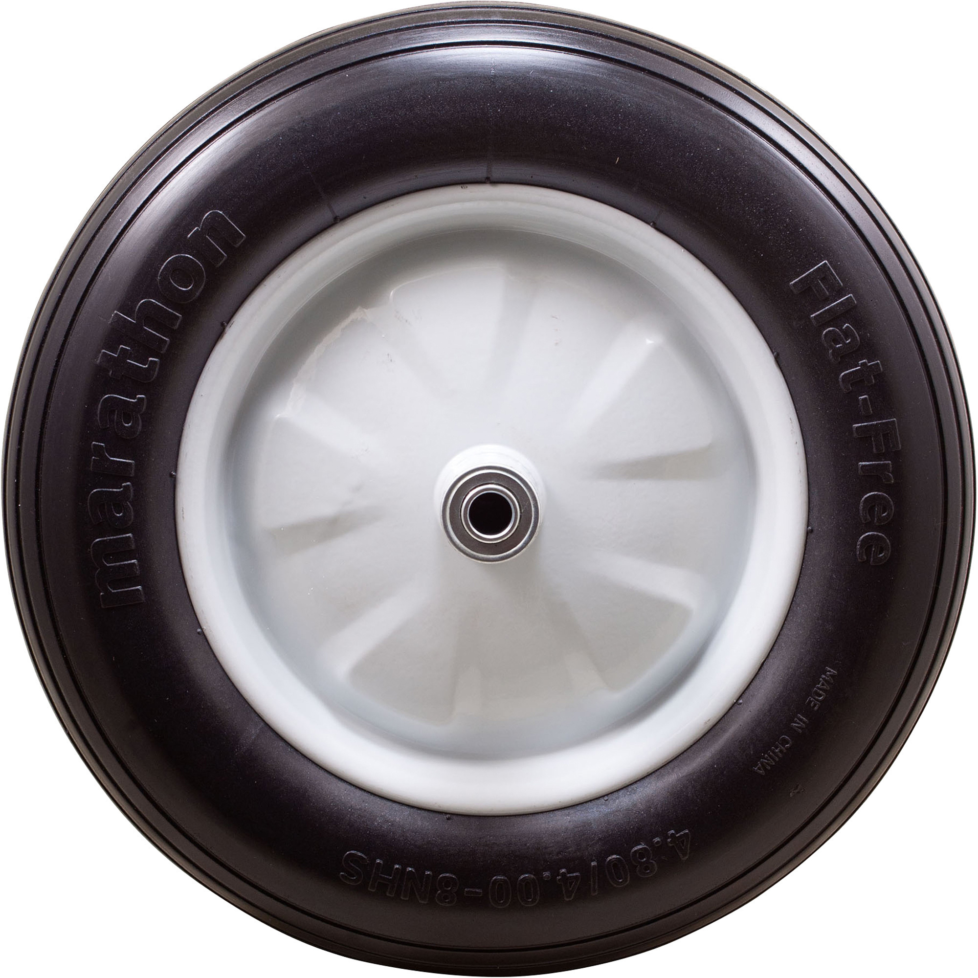 Marathon Tires FlatFree Wheelbarrow Tire — 5/8in. Bore, 4.80/4.008in