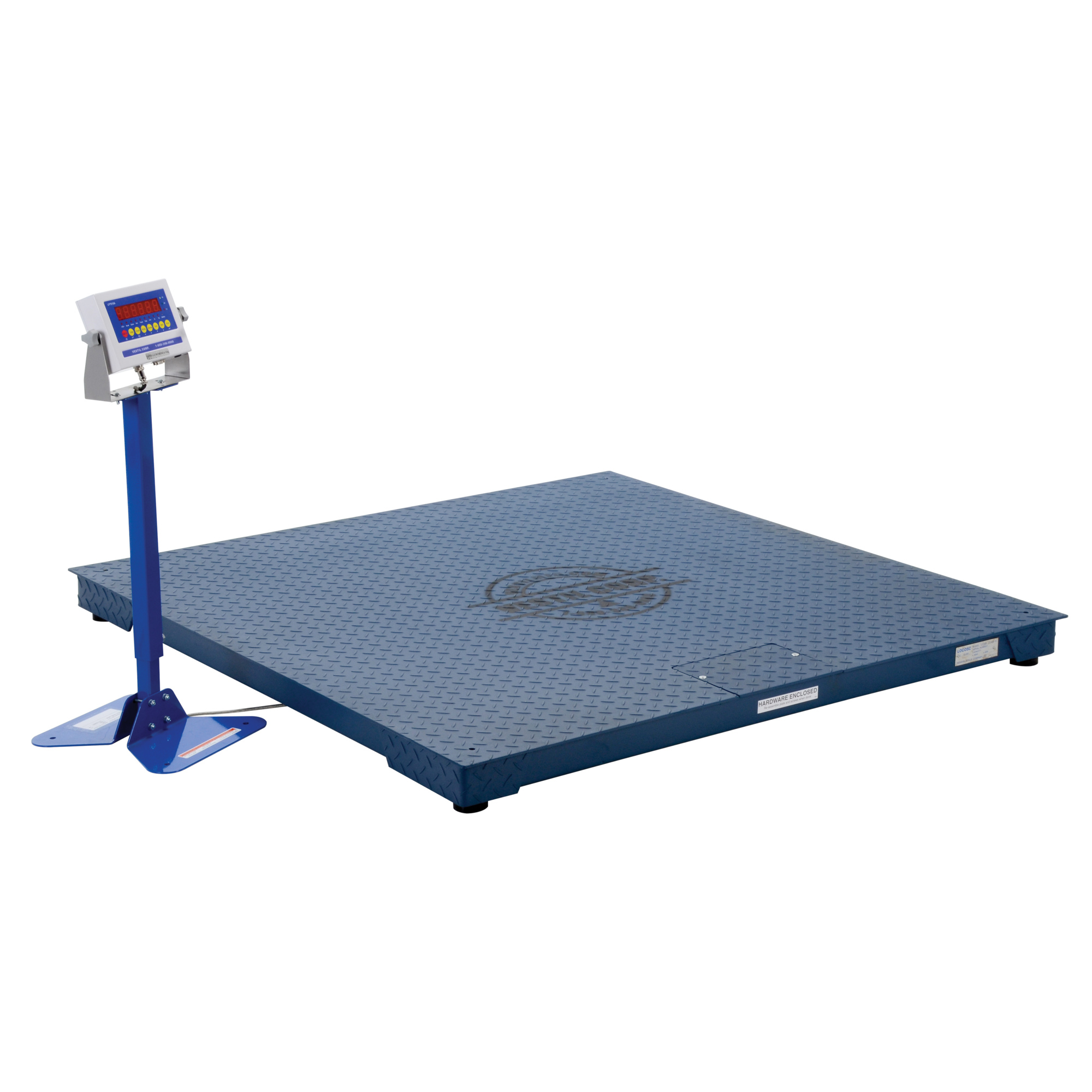 Vestil Electronic Digital Floor Scale - 60in. x 60in., 5000 Lb. Capacity, Low-Profile, Model# SCALE-S-CFT-55-5K