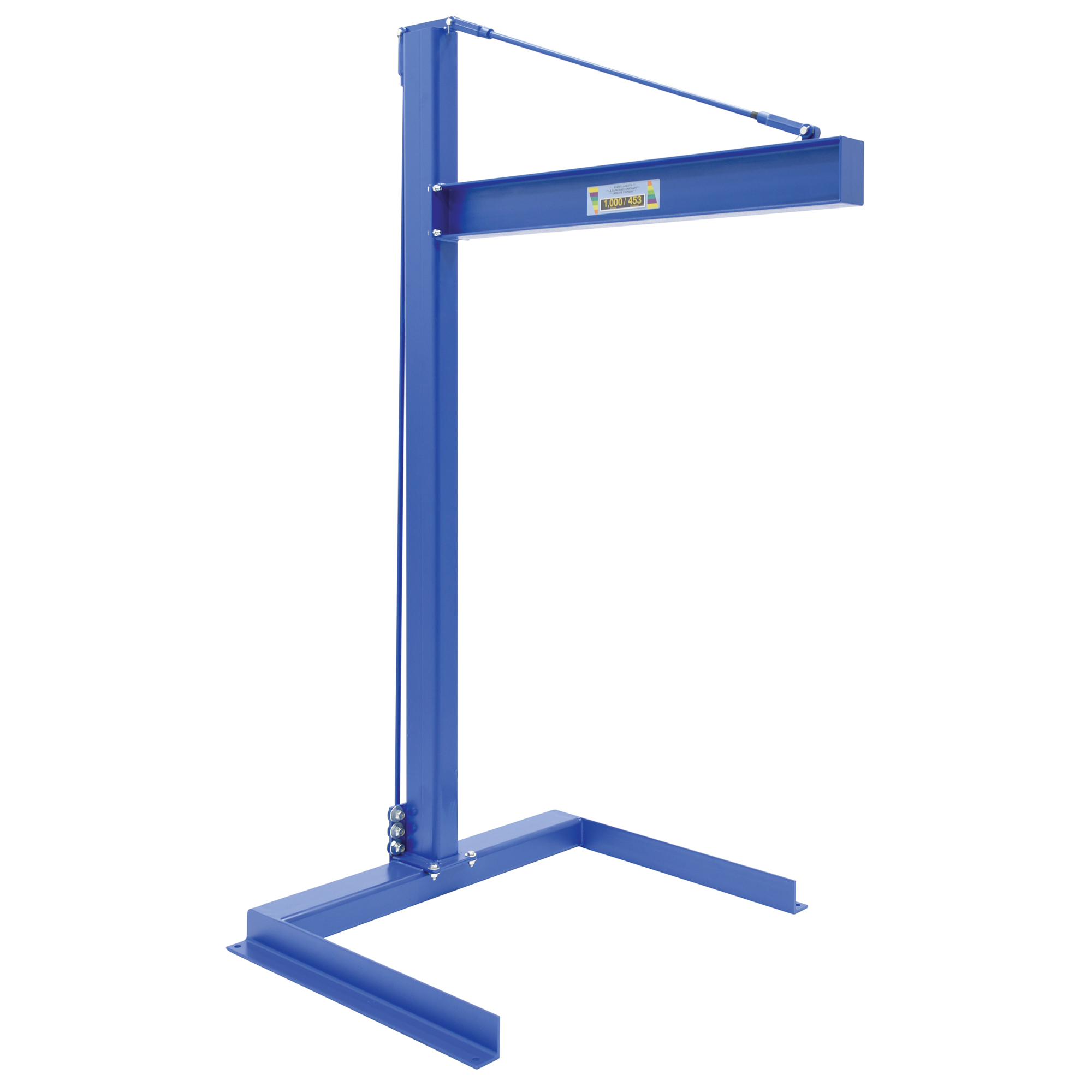 Vestil Mini Overhead Cantilever Jib - 1000-Lb. Capacity, 65.125in. Boom Length, Floor Mount, Model# CJIB-10