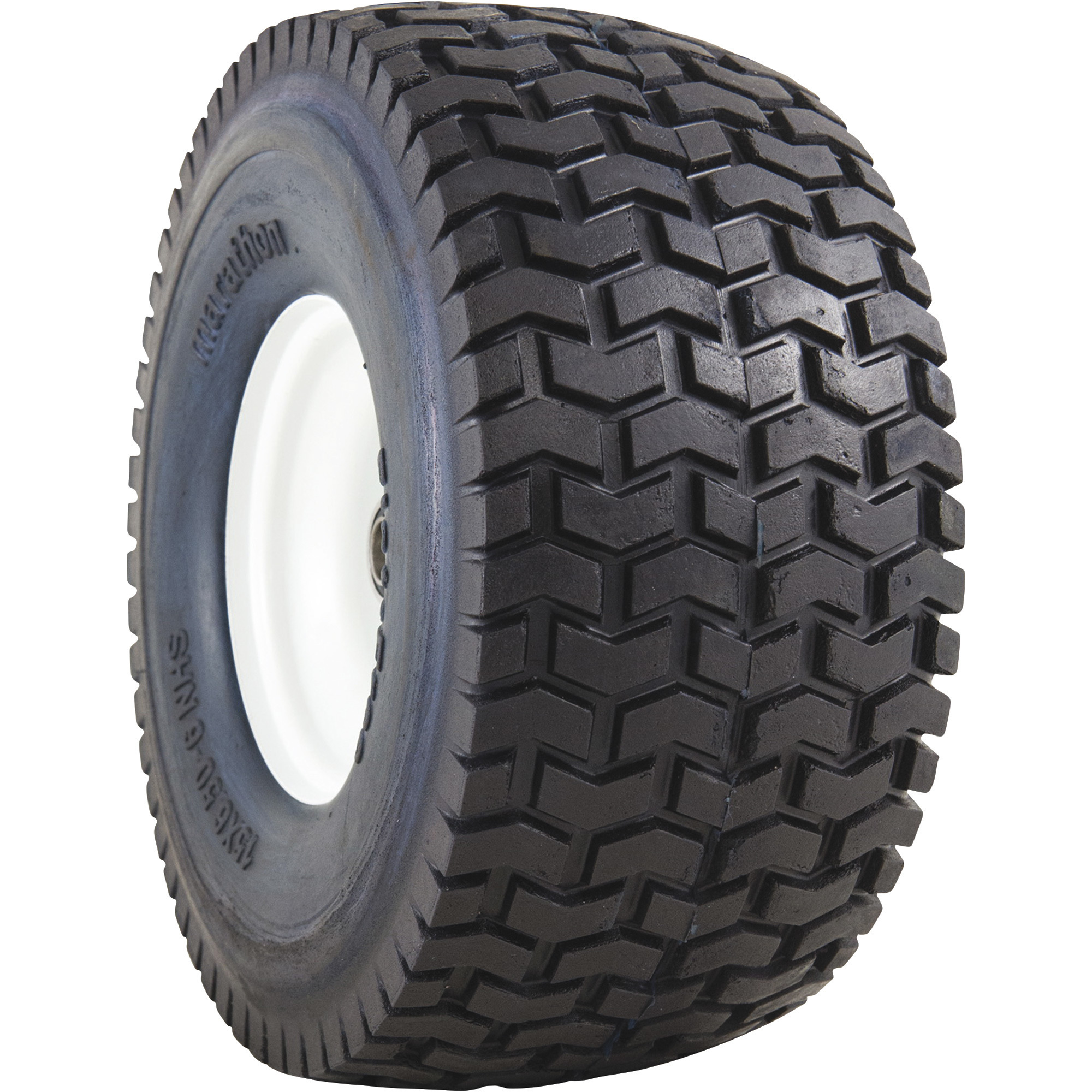 とらまる 荒１５キロ Marathon Tires Flat-Free Lawn Mower Tire, 3/4in. Bore, 15 x