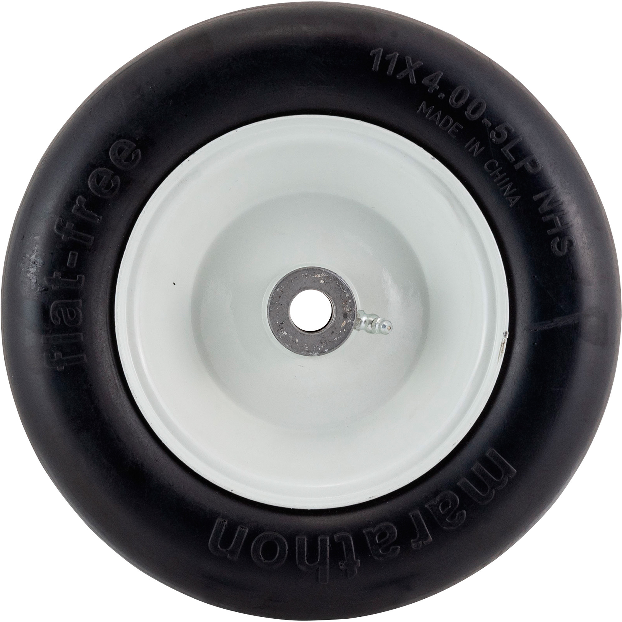 Marathon Tires Flat Free Lawn Mower Tire 3/4in Bore 11 x 4 00 5in Marathon Tires Flat Free Lawn Mower Tire 3/4in Bore 11 x 4 00 5in