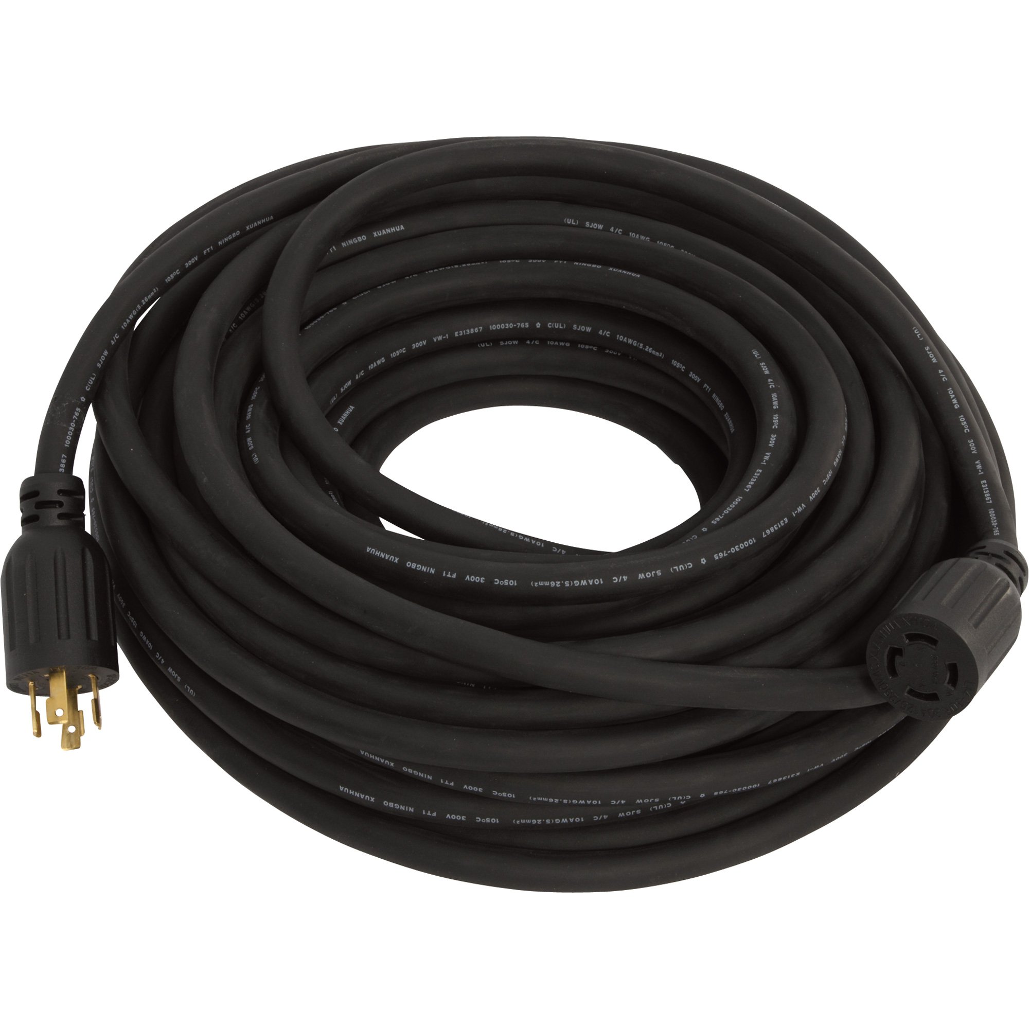 Generac Generator Cord — 30 Amps, 125/250 Volts, 75ft., Model 6387