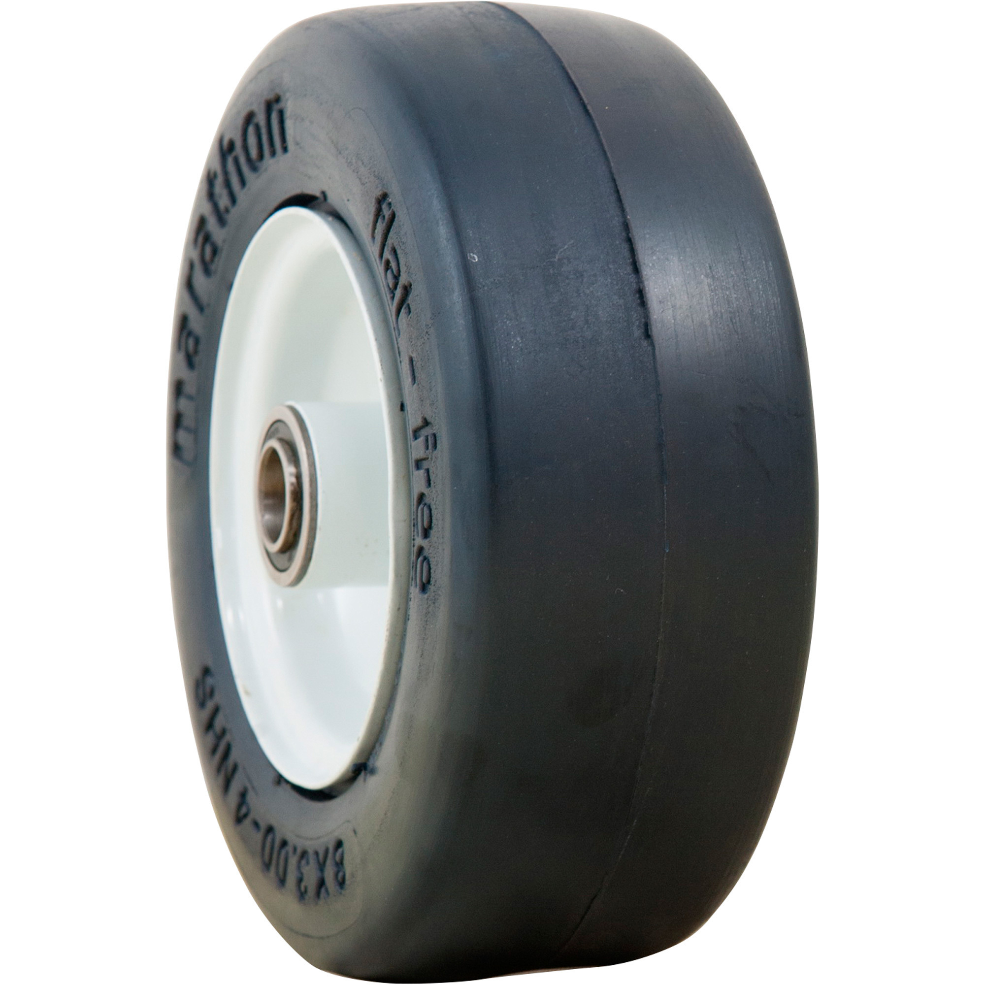 Marathon Tires Flat-Free Lawn Mower Tire, 3/4in. Bore, 8 x 3.00-4in.
