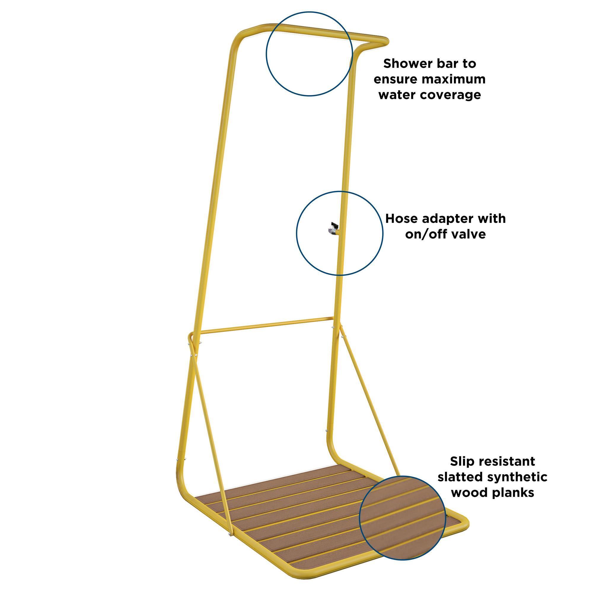 Novogratz Poolside Gossip Collection, Rainey Outdoor Shower with XL