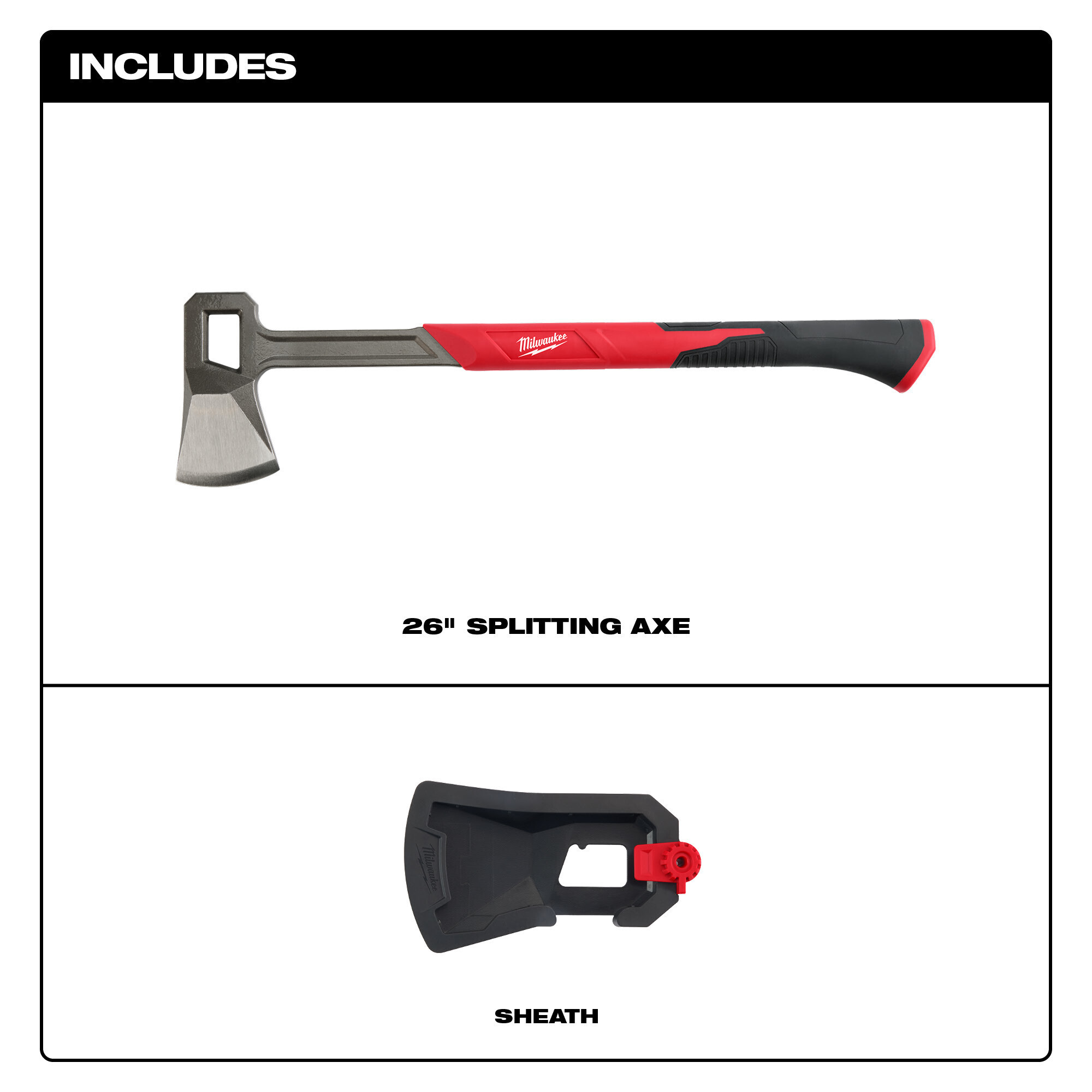 Milwaukee, 26in. SPLITTING AXE, Head Weight 5.84 lb, Model 48229062 Northern Tool