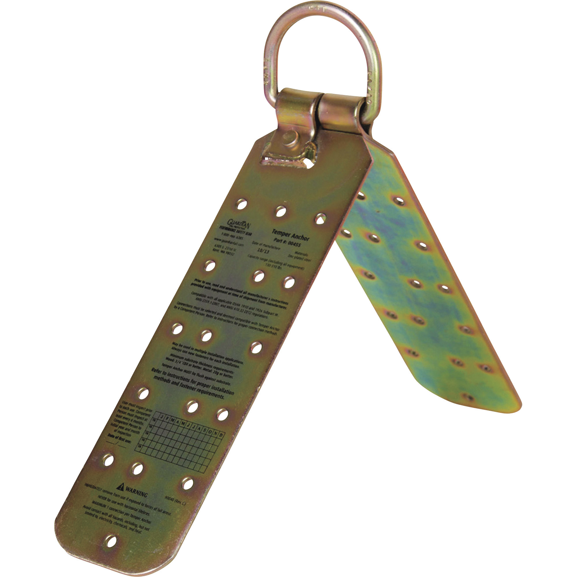 Guardian Tempered Reusable Roof Anchor, Model# 00455