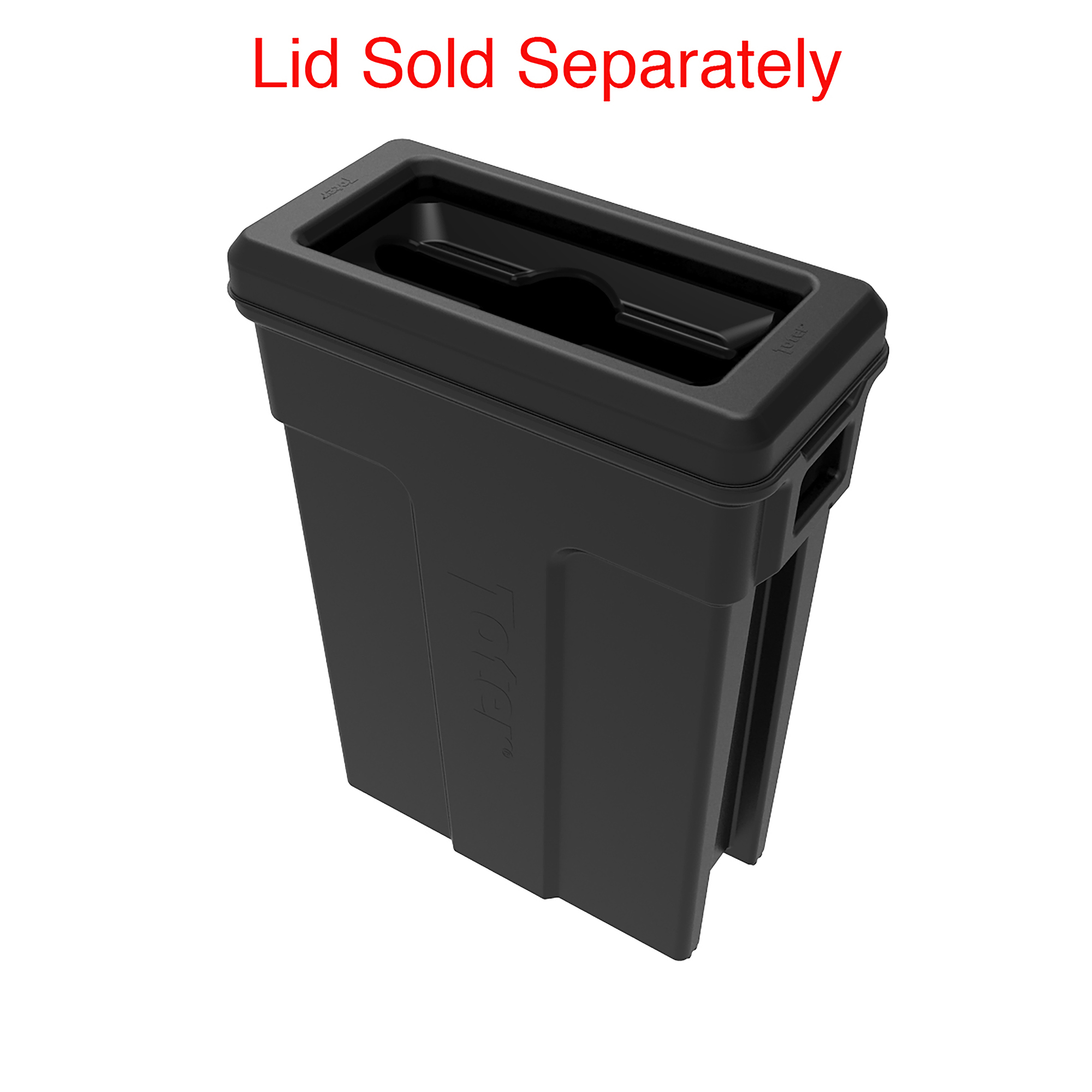 Slim 23 Gallon Plastic Waste Container - Gray