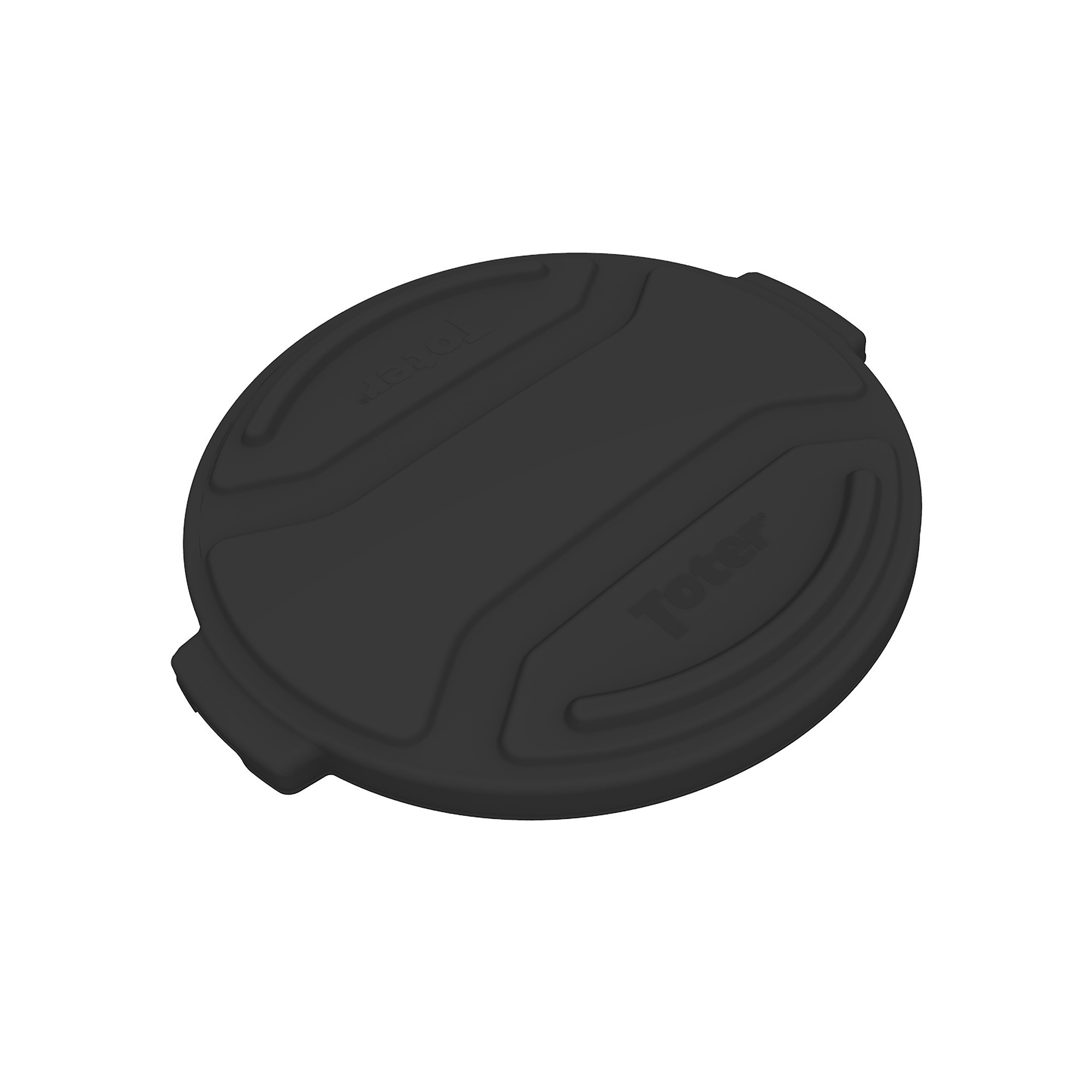 TOTER, 20 Gallon Round Trash Can Lid - Black, Capacity 20 Gal, Color Family Black, Material Molded Plastic, Model# RND20-L