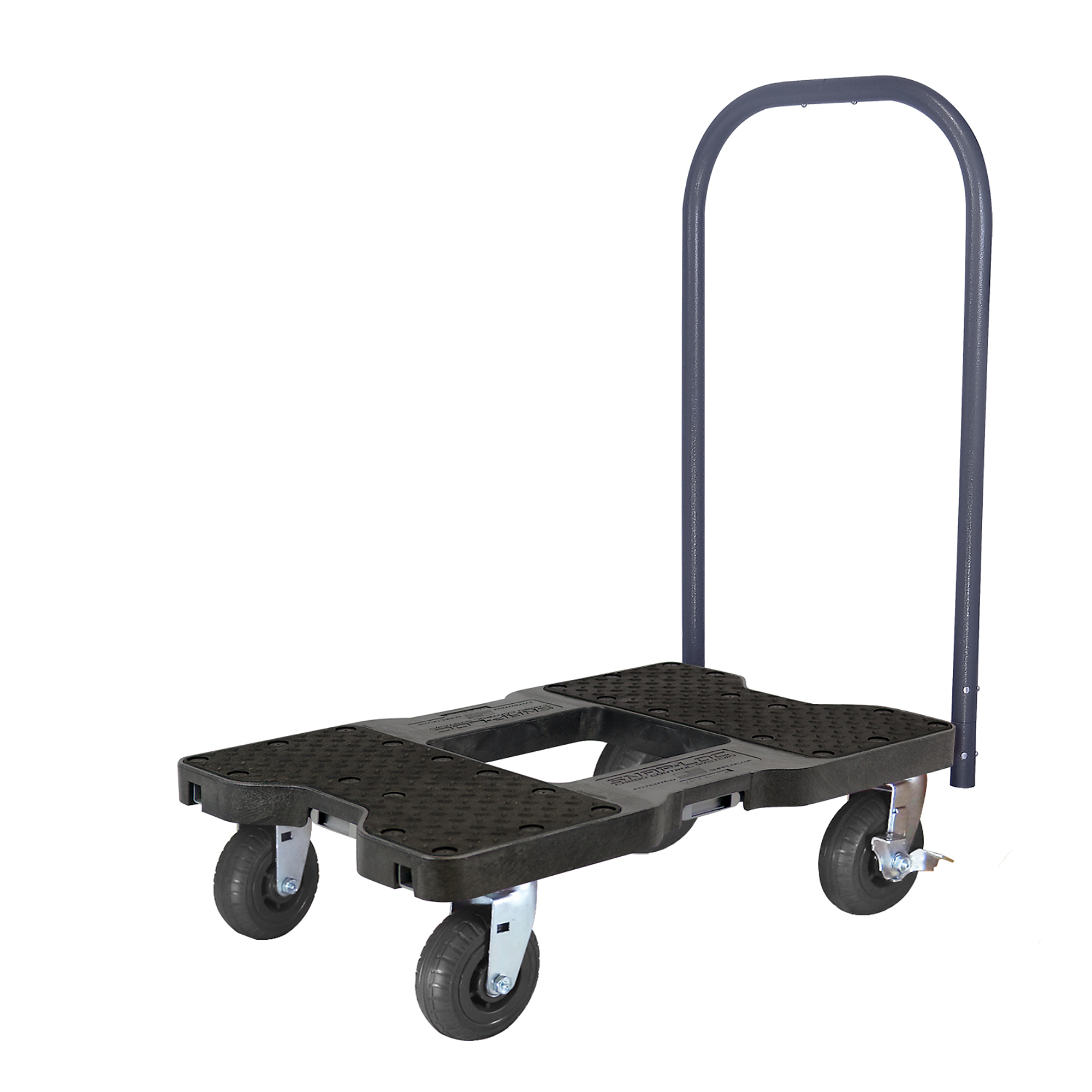 Snap-Loc Extreme-Duty Black-Ops E-Track Push Cart Dolly - 1600-Lb. Capacity, Multiple Materials, Model# SL1600P6B