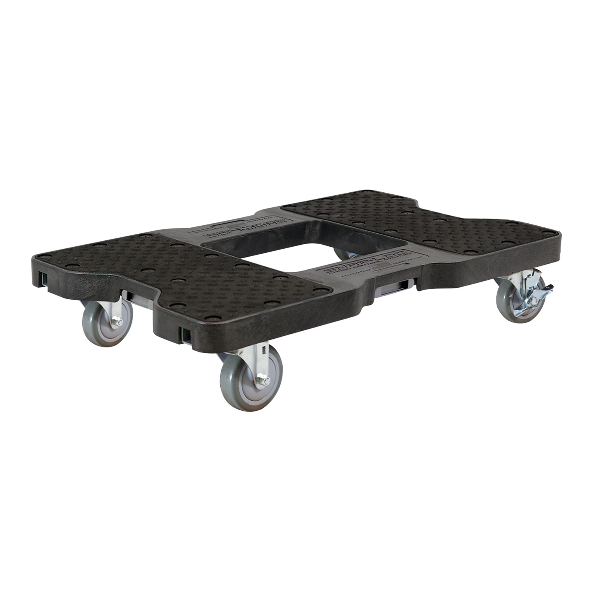Snap-Loc Industrial Strength E-Track Dolly - 32in. x 20.5in., 1500-Lb. Capacity, Polyurethane Casters, Model# SL1500D4B