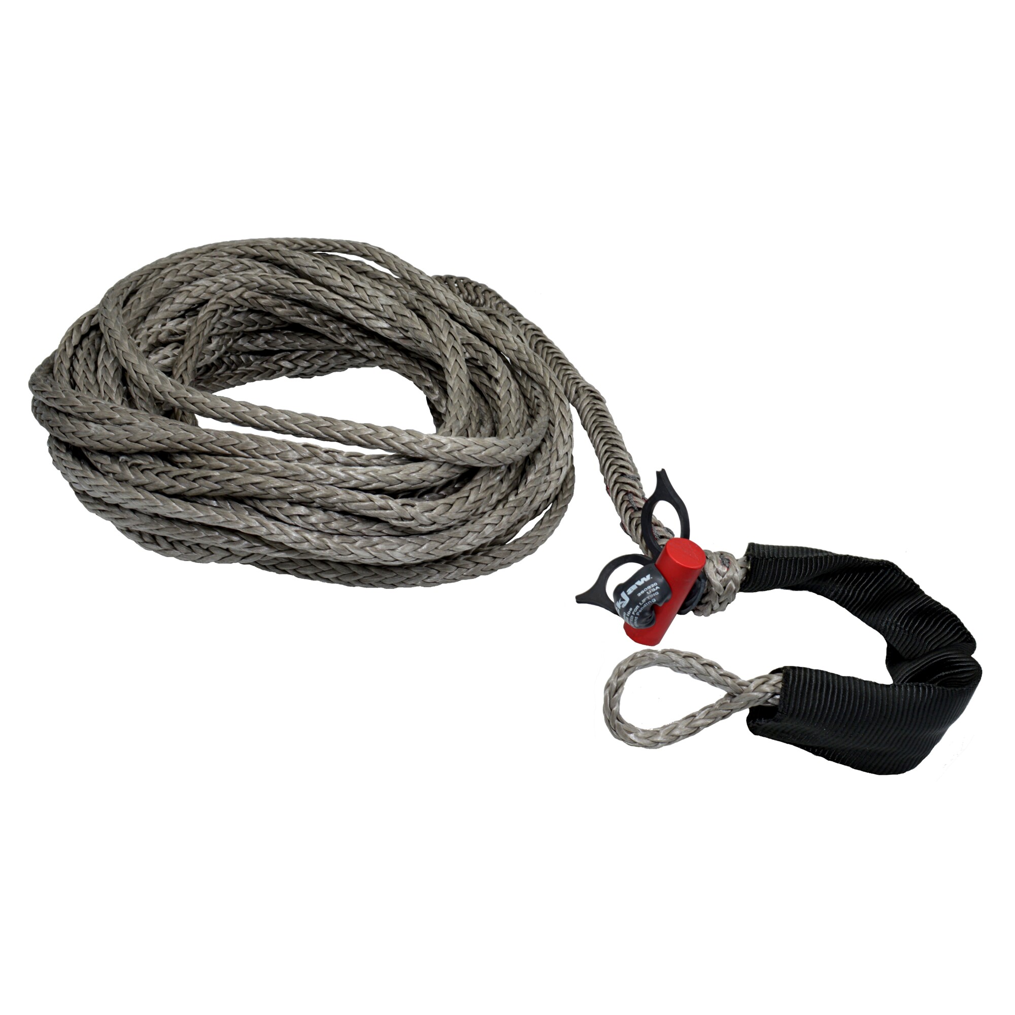 Northern Ropes LockJaw, Synthetic Winch Rope Line w/Shackle, Max. Capacity 13200 lb ...