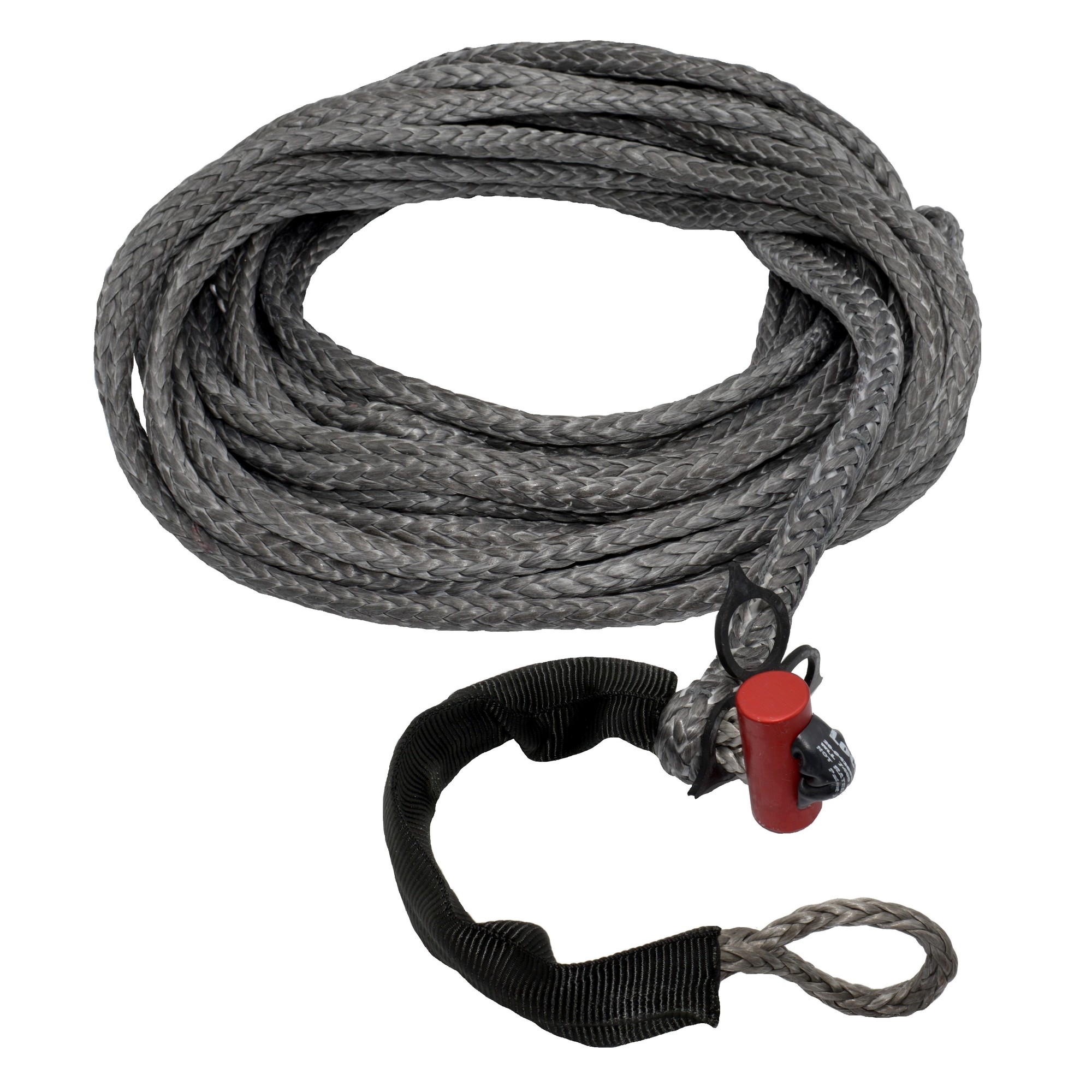 LockJaw, Synthetic Winch Rope Line Ext. w/Shackle, Max. Capacity 22200 ...