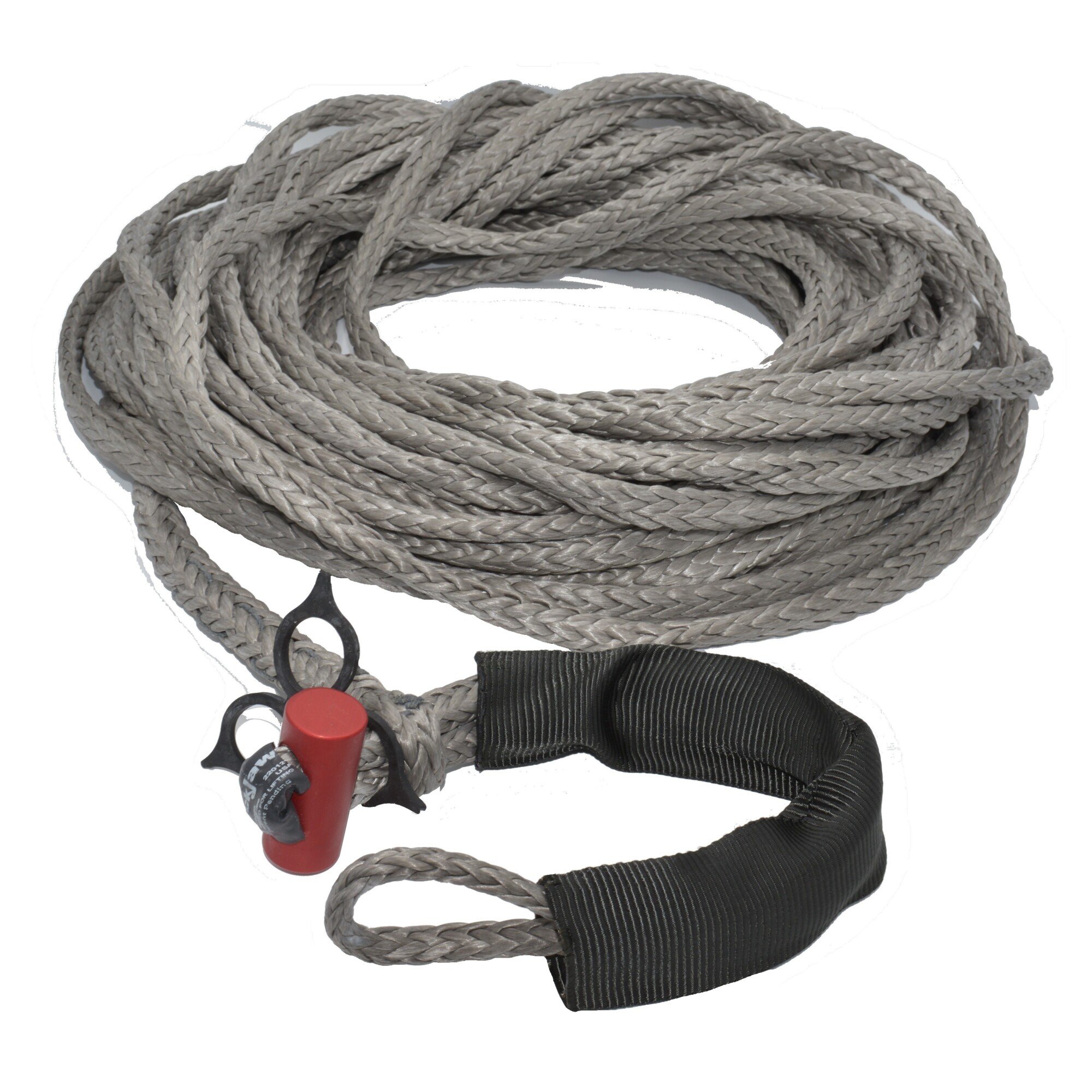Northern Ropes LockJaw, Synthetic Winch Rope Line Ext. w/Shackle, Max. Capacity 19800 ...