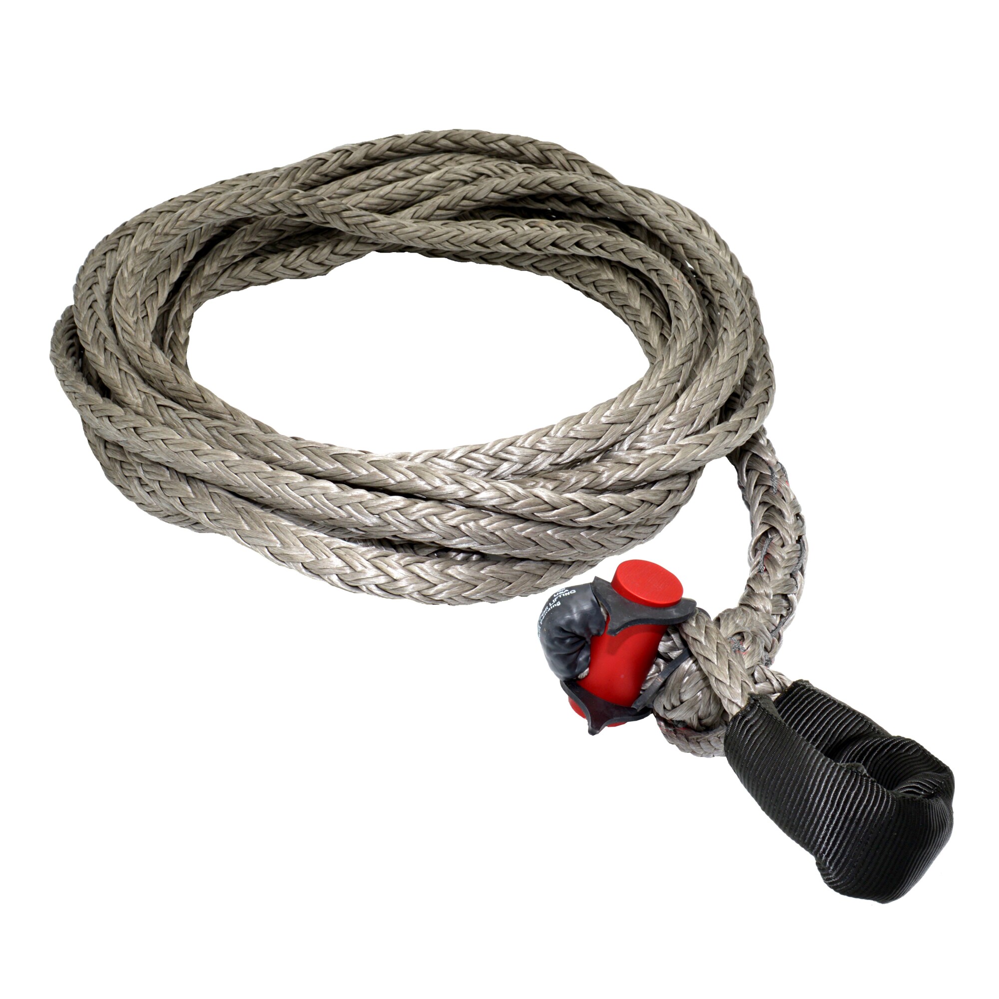 LockJaw, Synthetic Winch Rope Line Ext. w/Shackle, Max. Capacity 32100 lb, Length 25 ft, Diameter 1/2 in, Model# 21-0500025