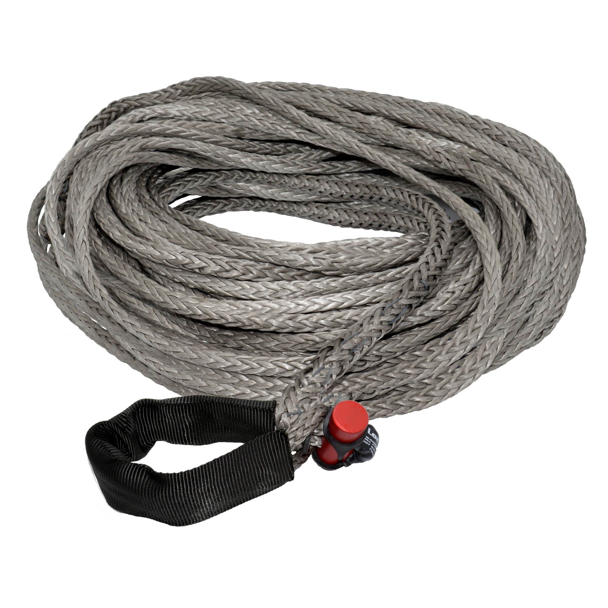LockJaw, Synthetic Winch Rope Line w/Shackle, Max. Capacity 22200 lb, Length 175 ft, Diameter 7/16 in, Model# 20-0438175