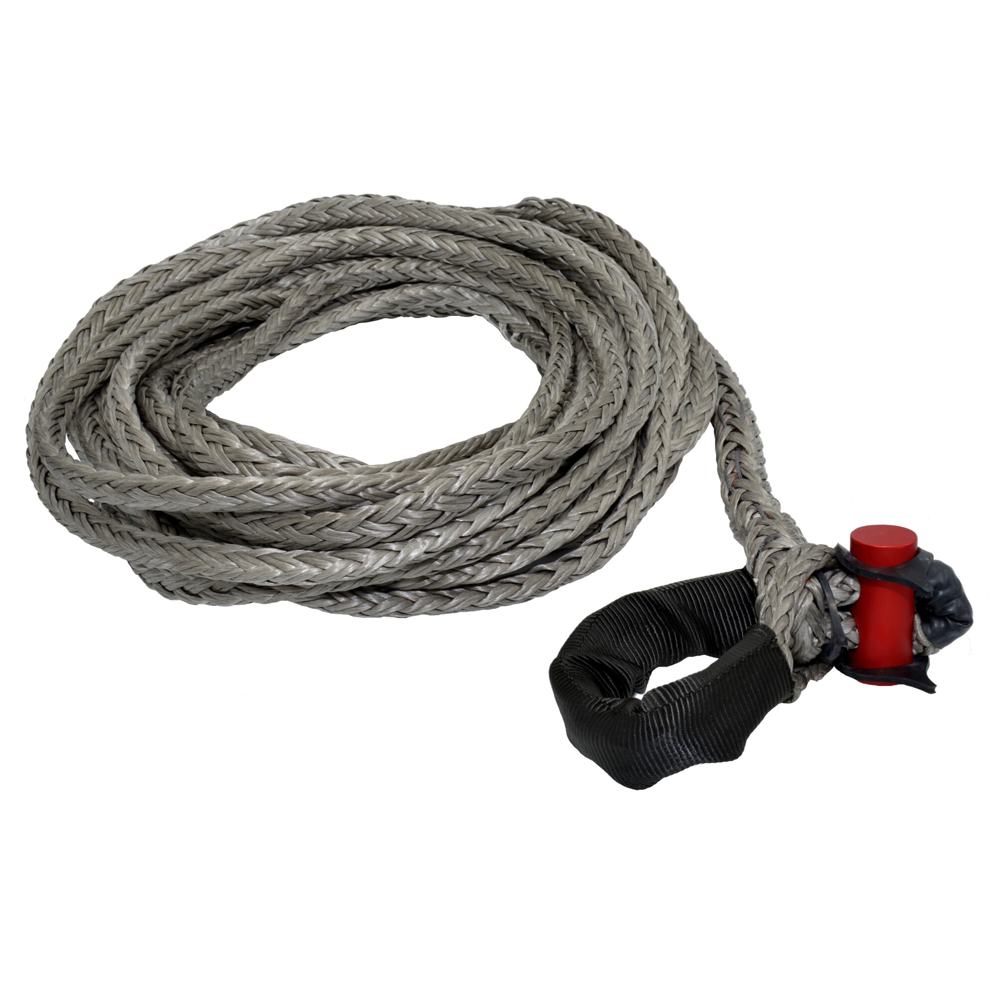 LockJaw, Synthetic Winch Rope Line Ext. w/Shackle, Max. Capacity 32100 lb, Length 50 ft, Diameter 1/2 in, Model# 21-0500050