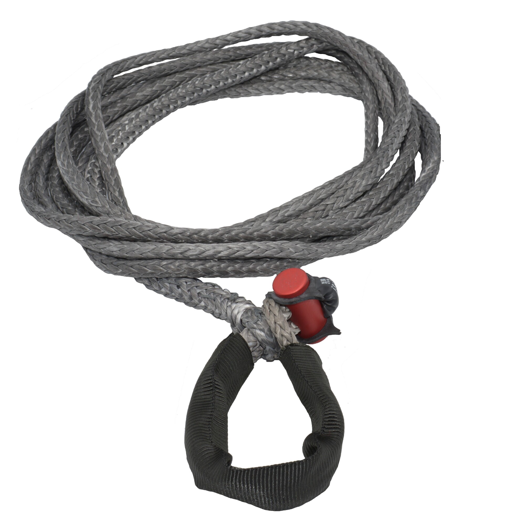 LockJaw, Synthetic Winch Rope Line Ext. w/Shackle, Max. Capacity 22200 lb, Length 25 ft, Diameter 7/16 in, Model# 21-0438025