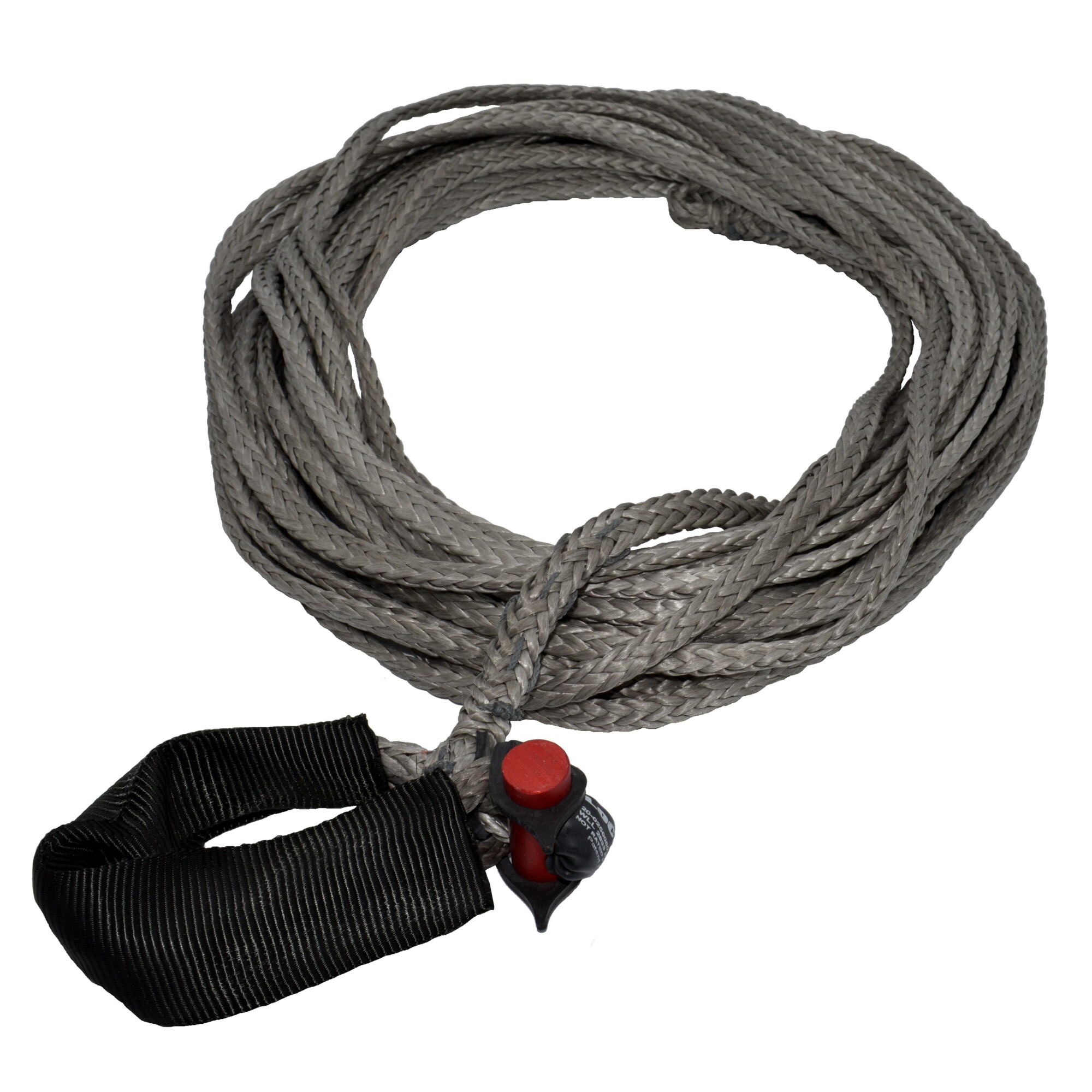 LockJaw, Synthetic Winch Rope Line w/Shackle, Max. Capacity 8499 lb, Length 50 ft, Diameter 1/4 in, Model# 20-0250050