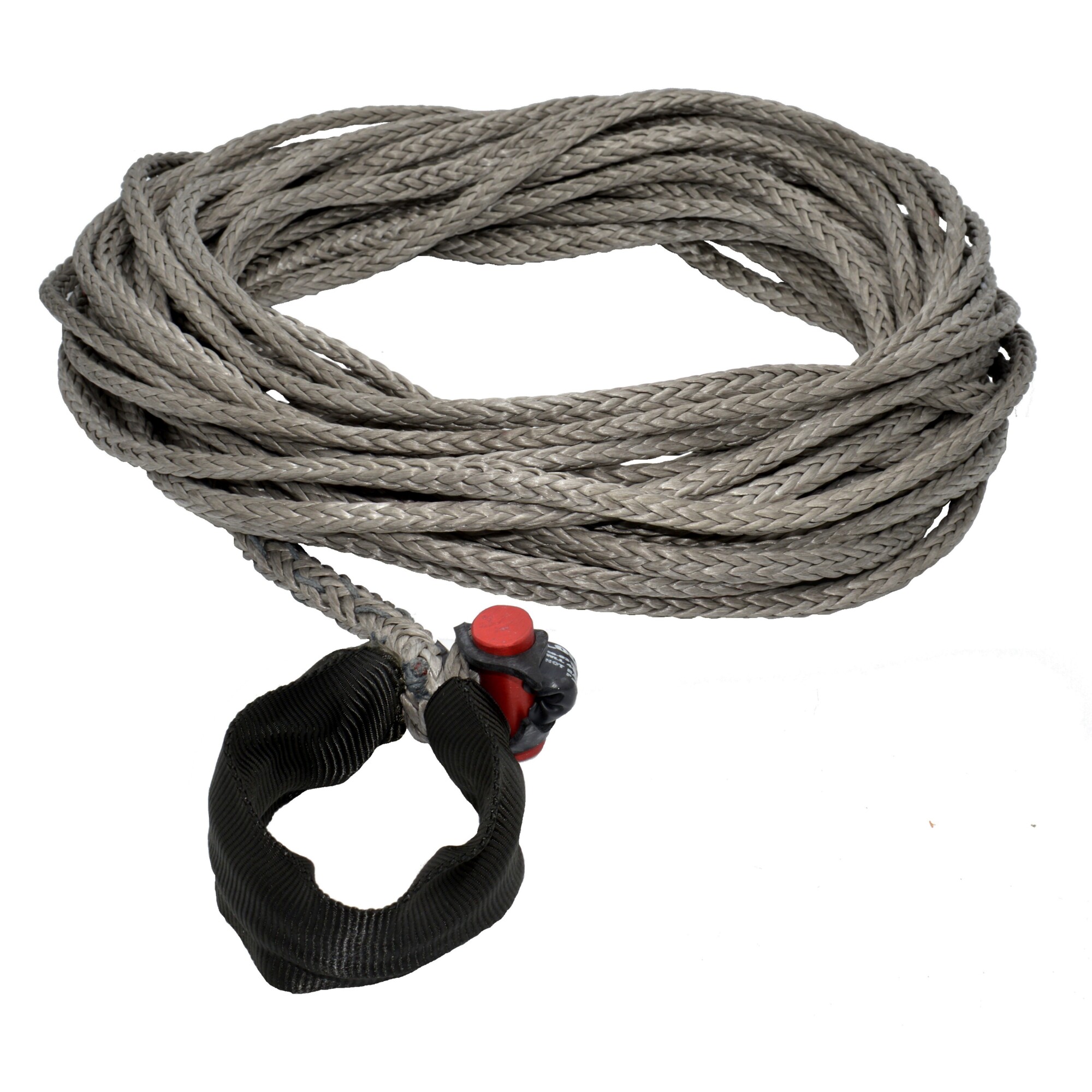 LockJaw, Synthetic Winch Rope Line w/Shackle, Max. Capacity 13200 lb, Length 85 ft, Diameter 5/16 in, Model# 20-0313085