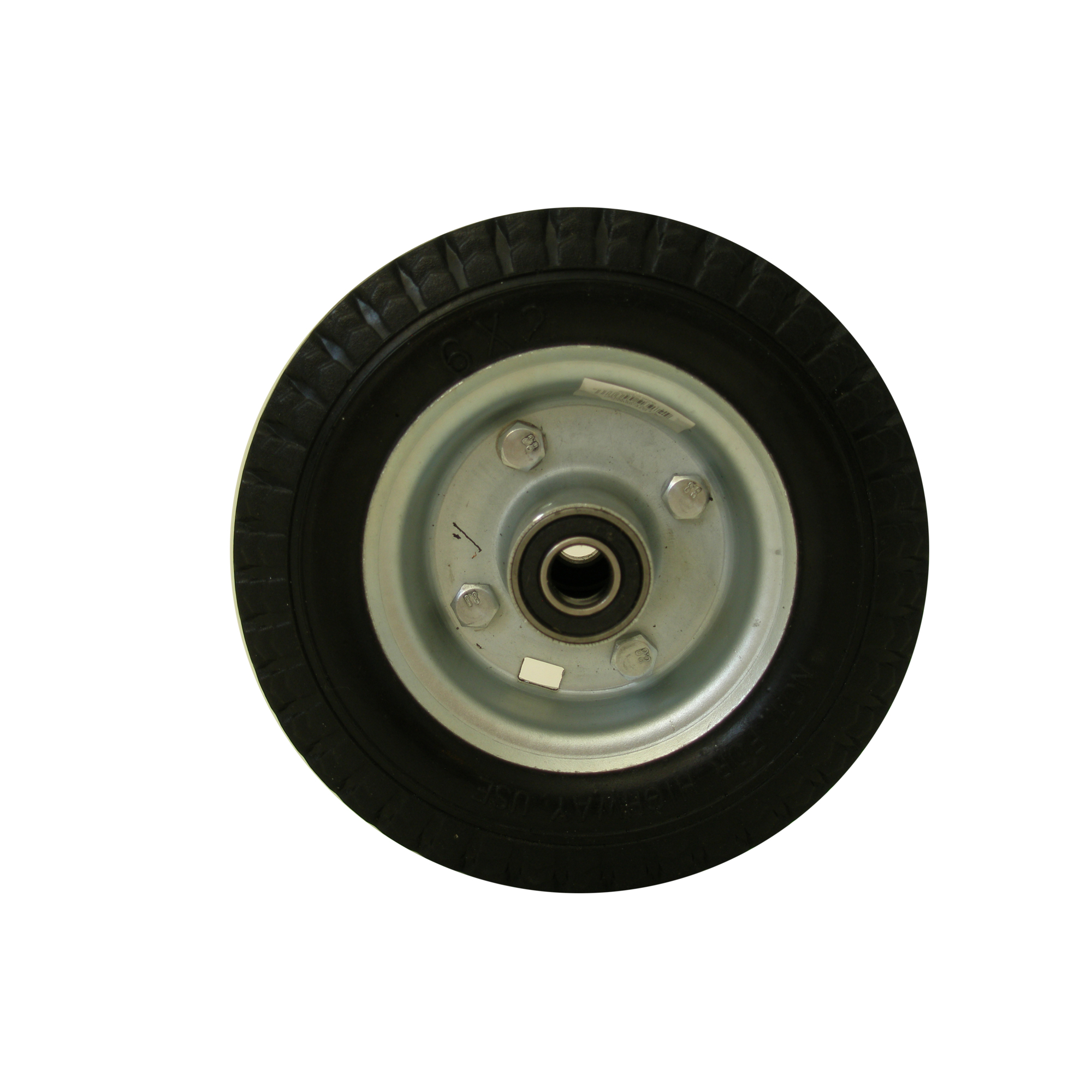 Gravel Tuff, 6in. flat free replacement wheel, Wheel Diameter 6 in, Package (qty.) 1 Model# GTF-06WFF