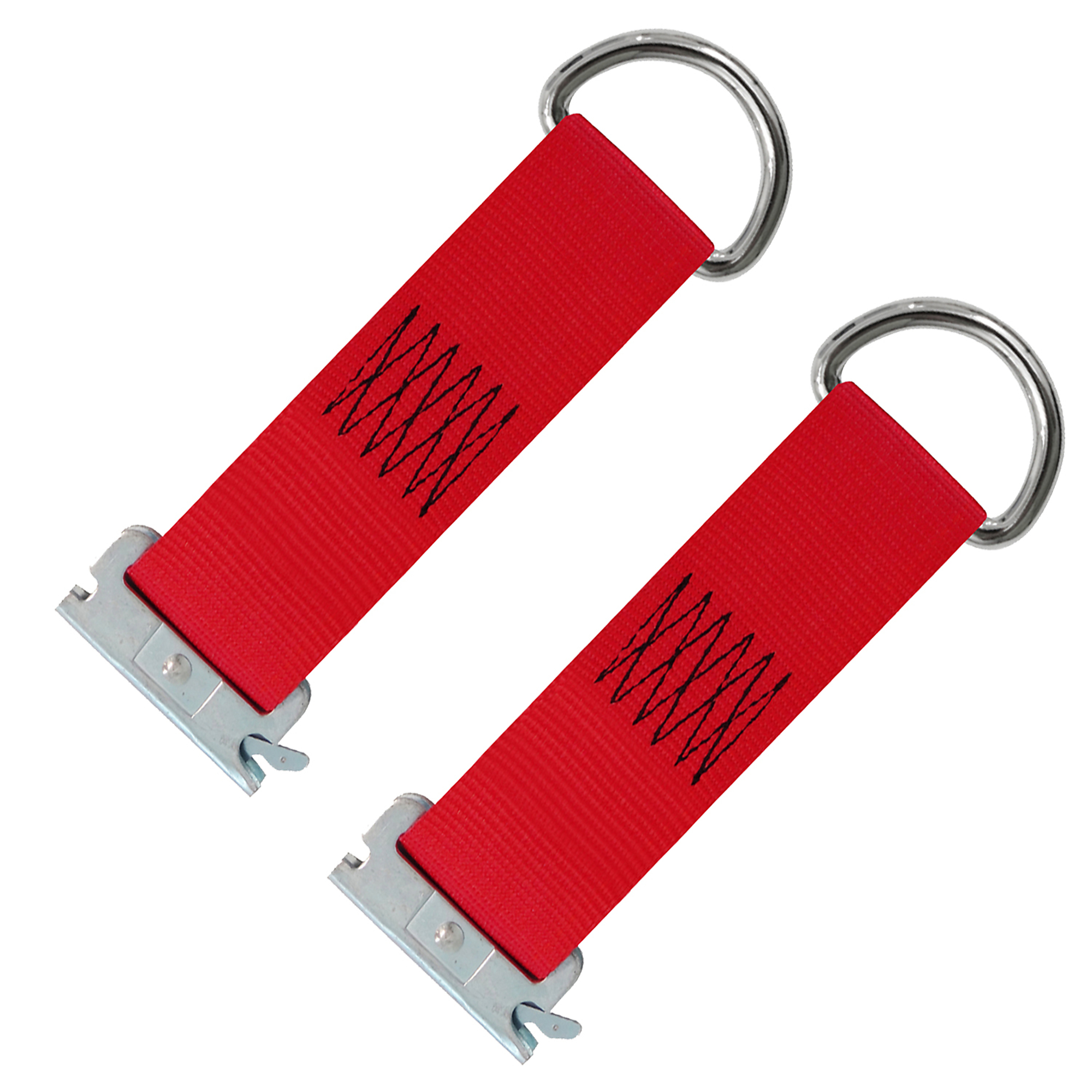 Snap-Loc E-Track D-Ring Tie-Down Strap - 2in. x 9in., 4400-Lb. Capacity, 2 Pk, Model# SLTE200DR2