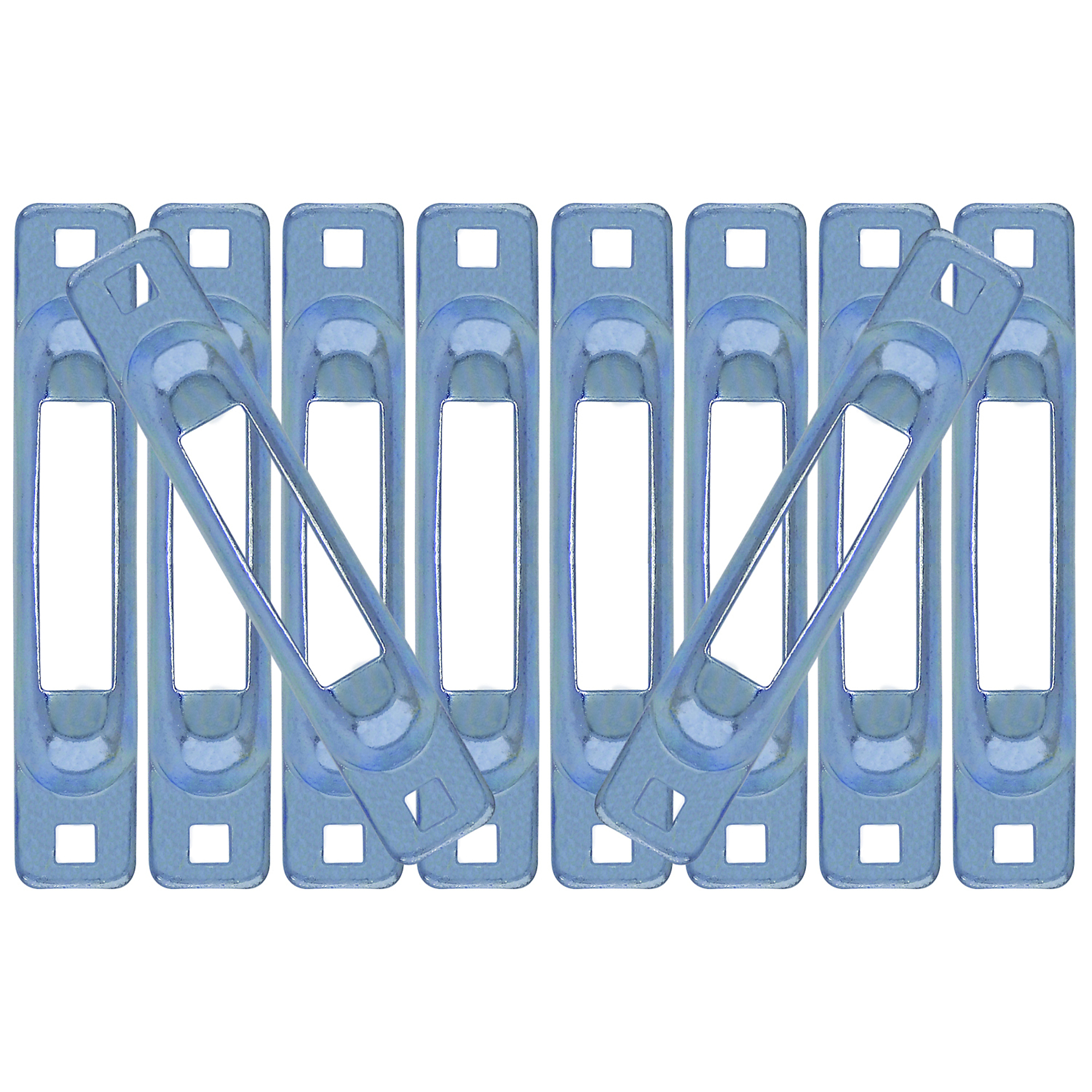 Snap-Loc E-Track Single Strap Anchors - 10 Pcs, 1000-Lb. Working Load, Zinc-Plated Steel, Model# SLSZ10