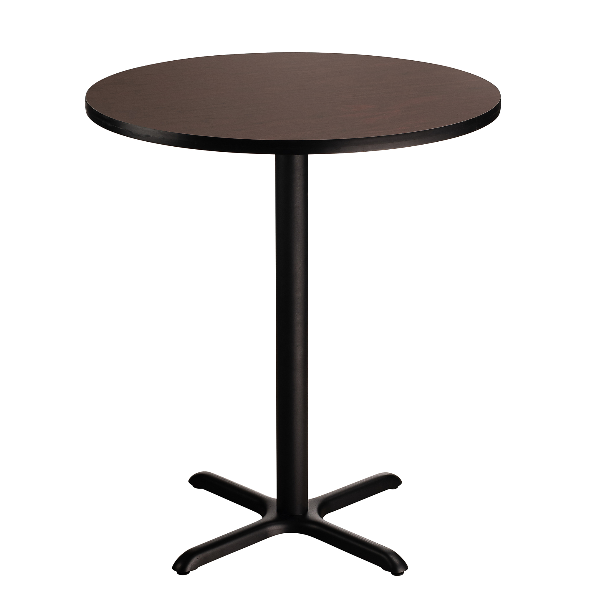 National Public Seating, Cafe Table, 36x36x42 Round "X" Base, Height 42 in, Model# CT13636XBPBTMMY
