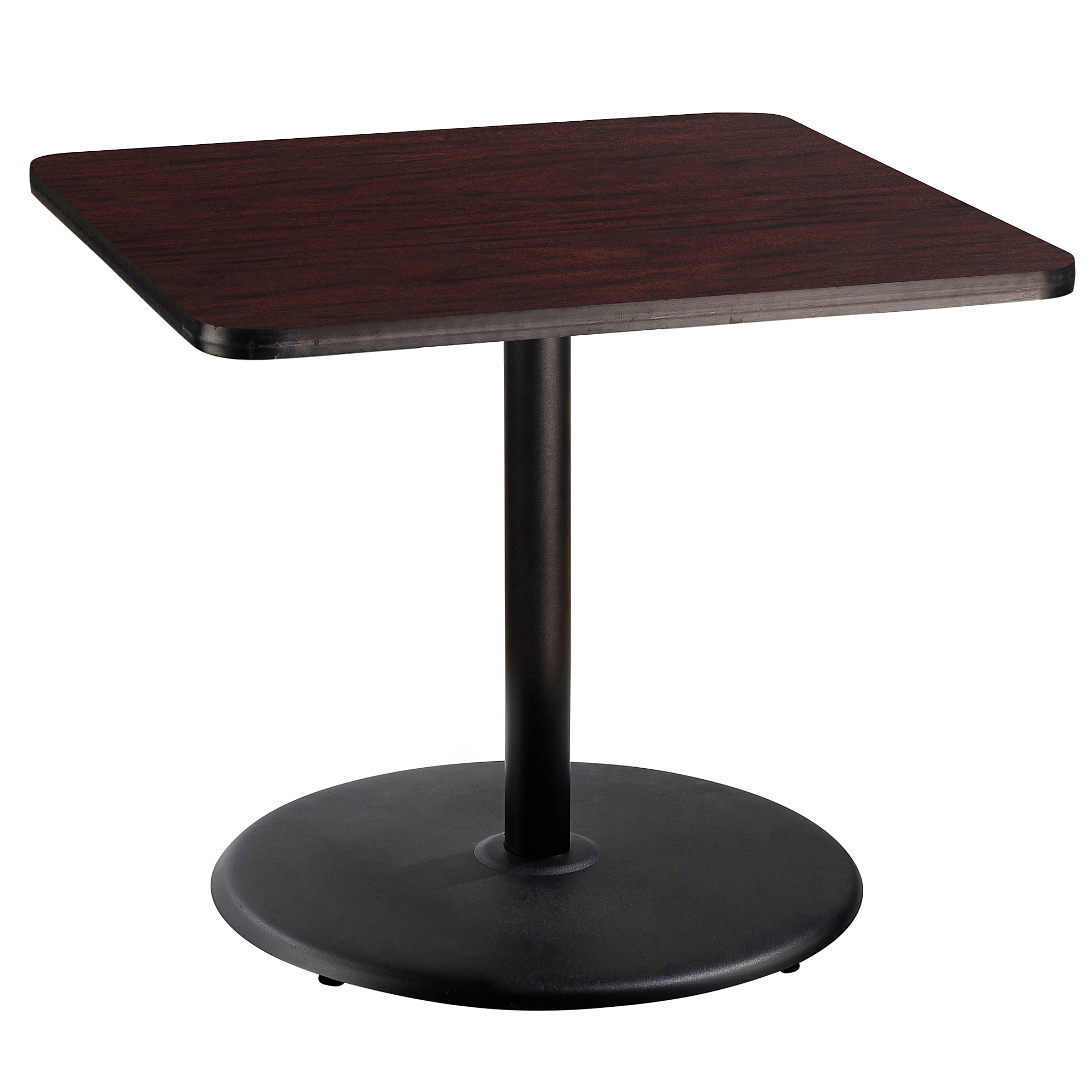 National Public Seating, Cafe Table, 36x36x30 Square "R" Base, Height 30 in, Model# CT33636RDPBTMMY