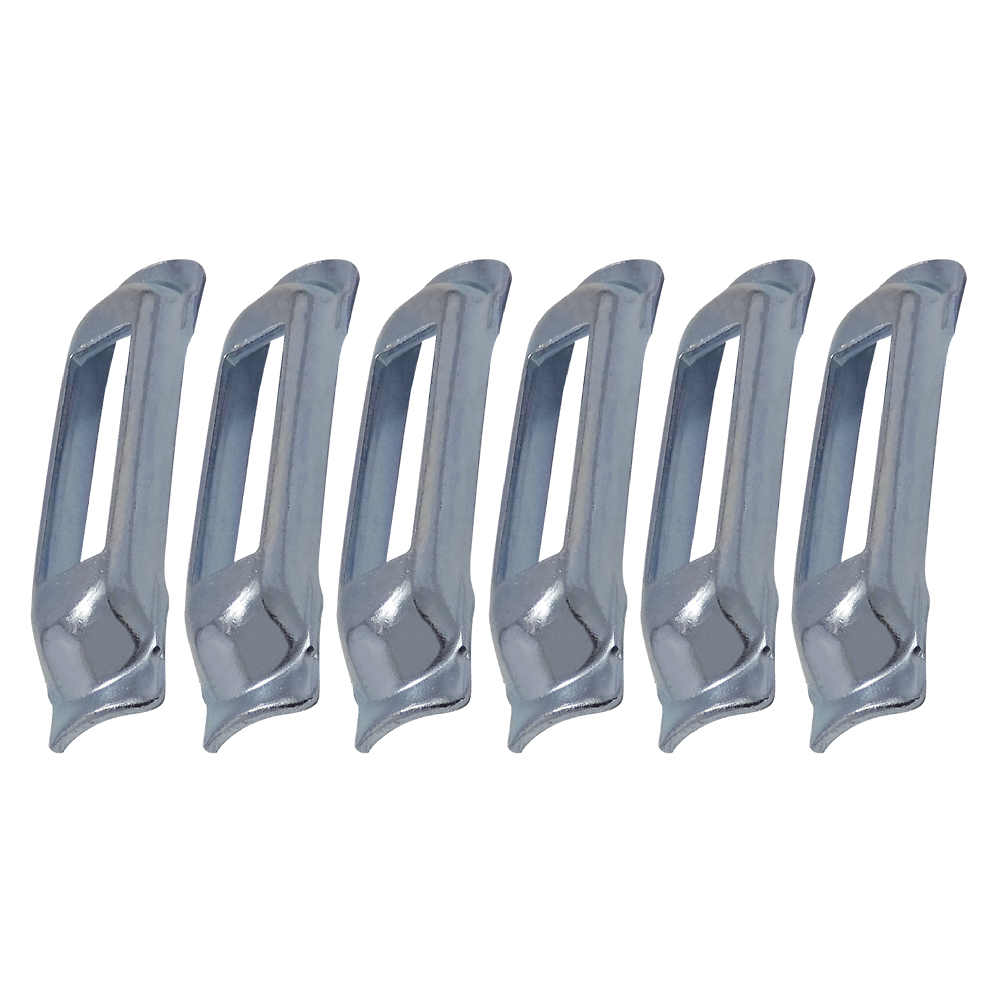 Snap-Loc E-Track Single Strap Anchor - 6 Pcs, Weld-On, 1000-Lb. Working Load, Steel, Model# SLSWCZ6