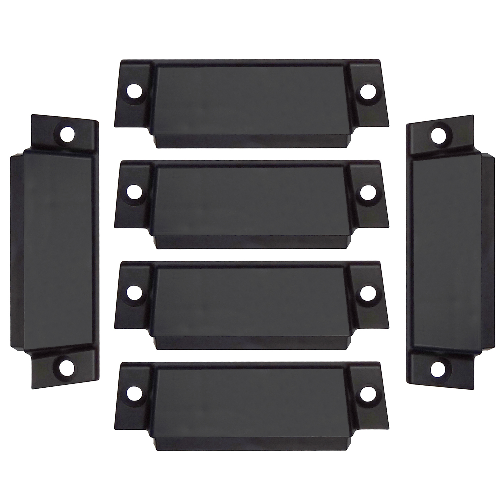 Snap-Loc E-Track End Caps - 6 Pcs, Plastic, Model# SLAETECI6