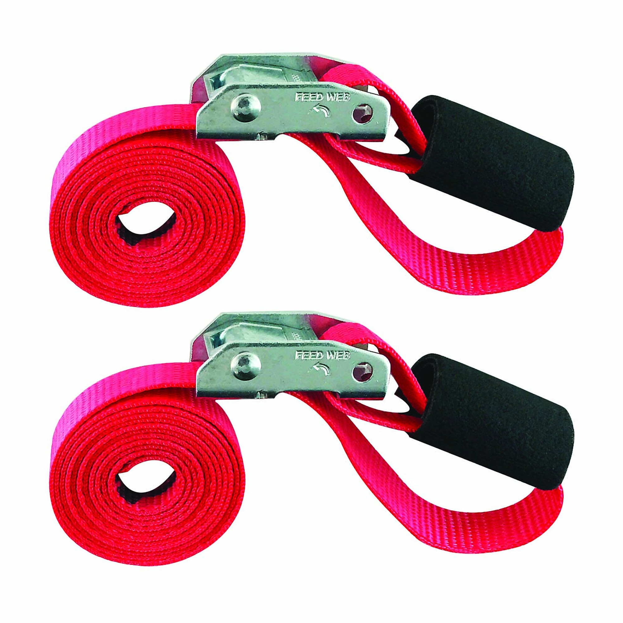 Snap-Loc Cam Tie-Down Straps - 1in. x 6ft., 1500-Lb. Break Strength, 500-Lb. Working Load, 2 Pk, Model# SLTC106CR2