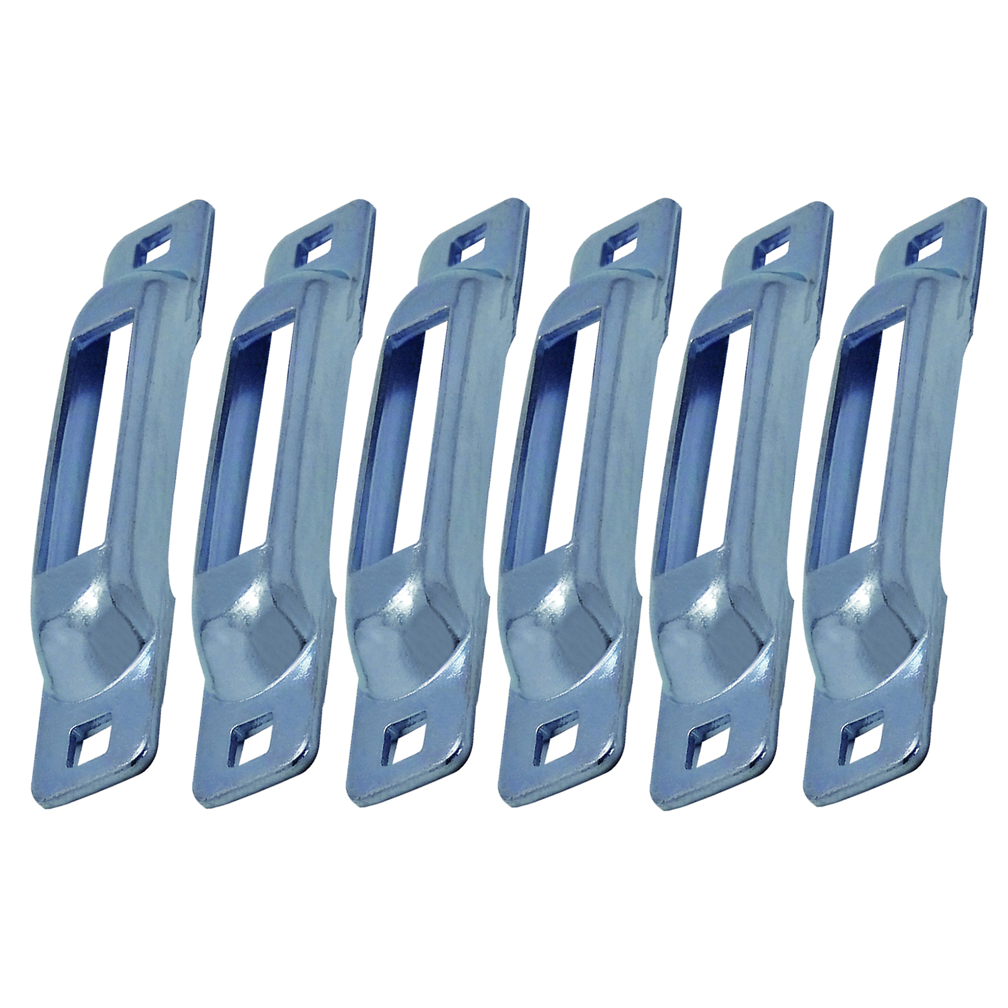 Snap-Loc E-Track Single Strap Anchors - 6 Pk, Steel, 1000-Lb. Working Load, Model# SLSZ6