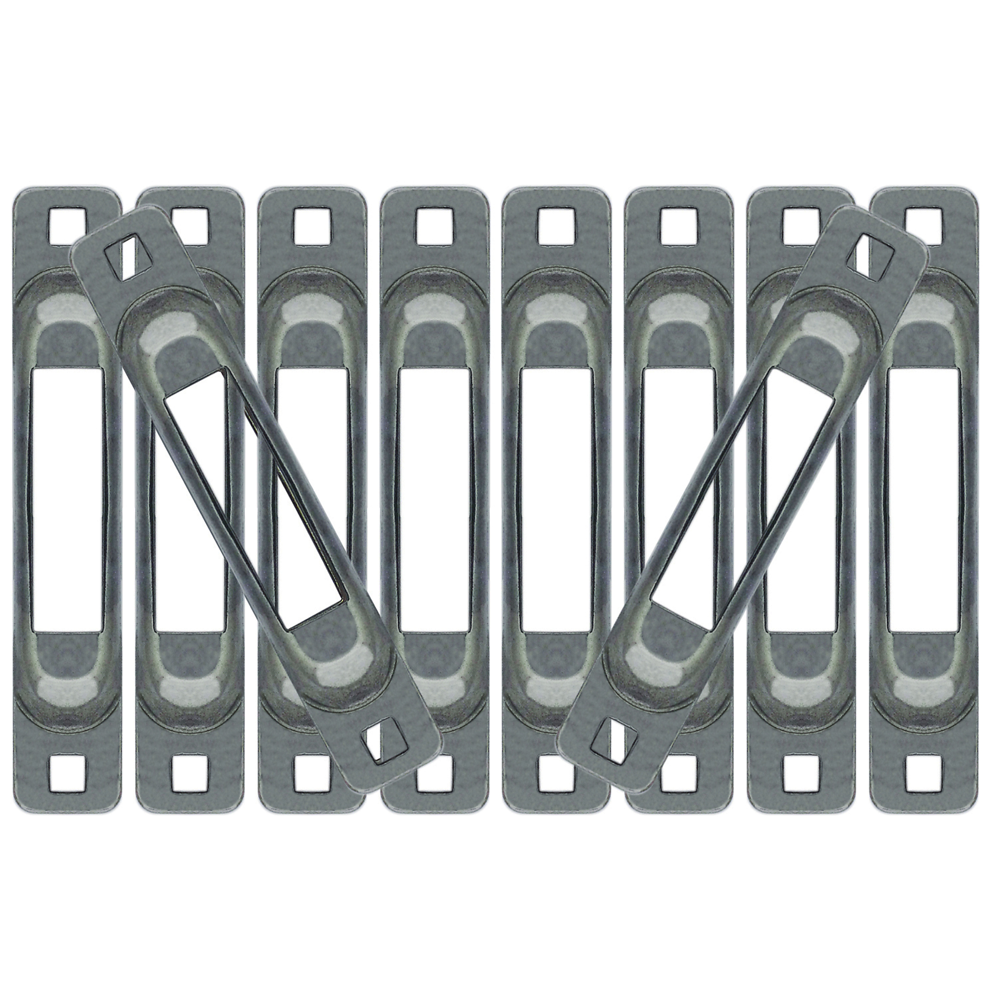 Snap-Loc E-Track Single Strap Anchors - 10 Pcs, 1000-Lb. Working Load, Steel, Unfinished, Model# SLSU10