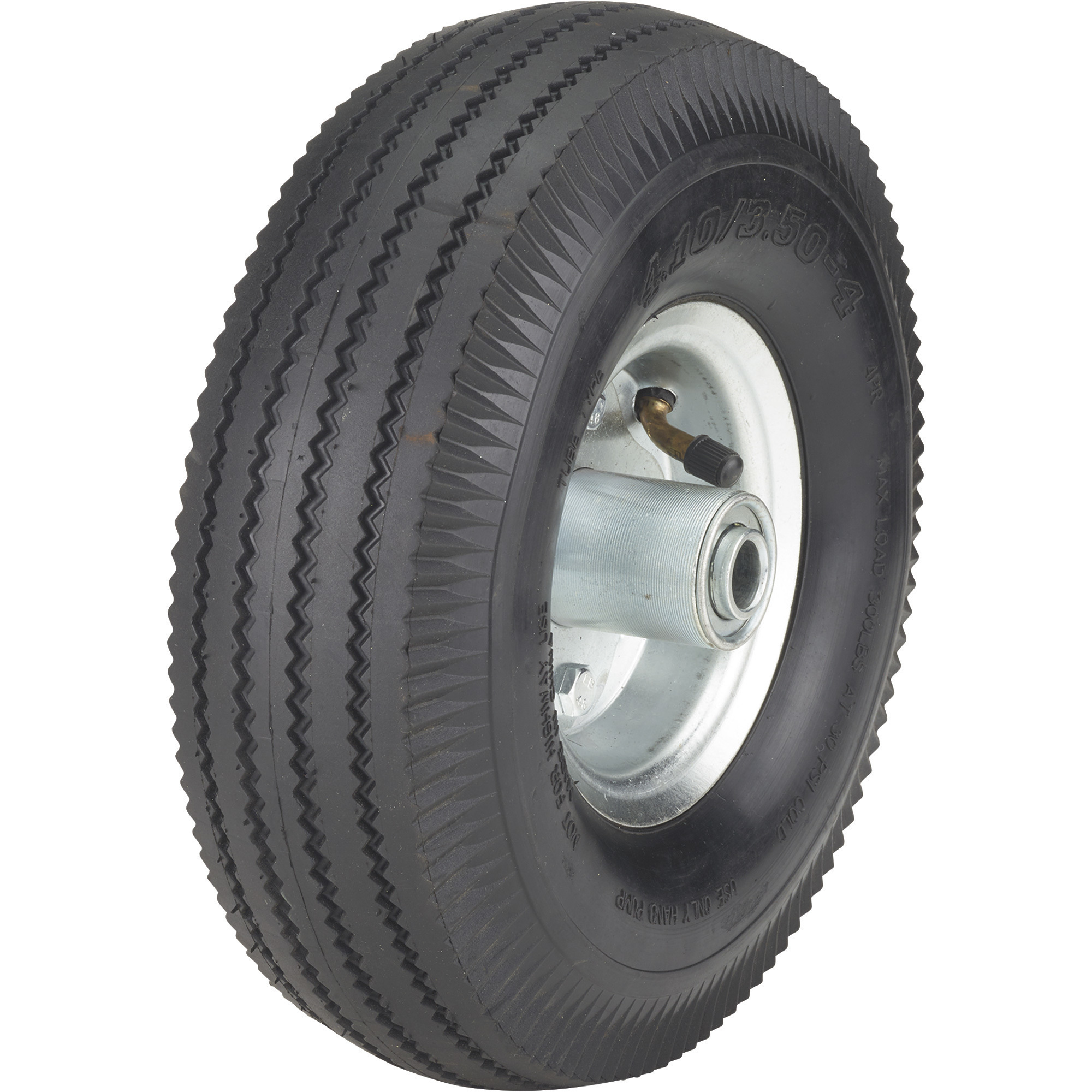 Ironton 10in. Pneumatic Wheel and Tire-- 300-Lb. Capacity, Sawtooth ...