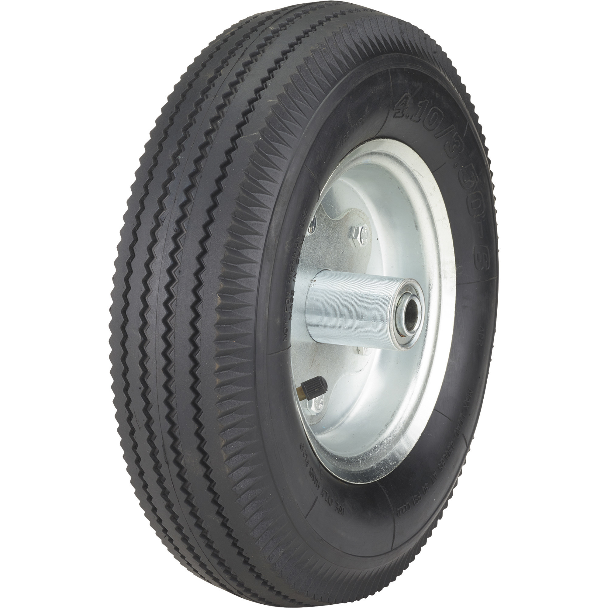 Ironton 12in. Pneumatic Wheel and Tire— 450-Lb. Capacity, Sawtooth ...