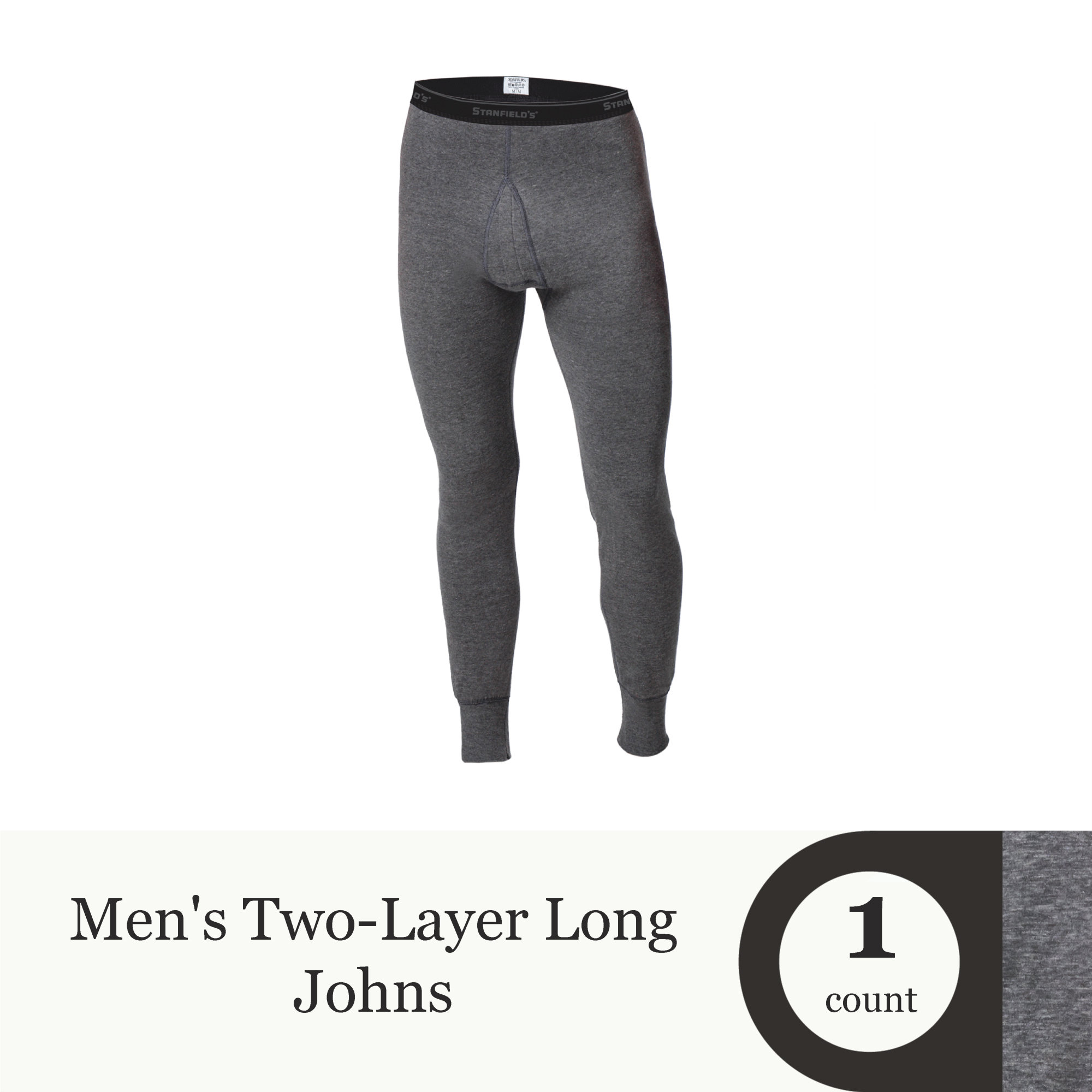 Stanfield's Men's 2 Layer Long John Base Layer Pants