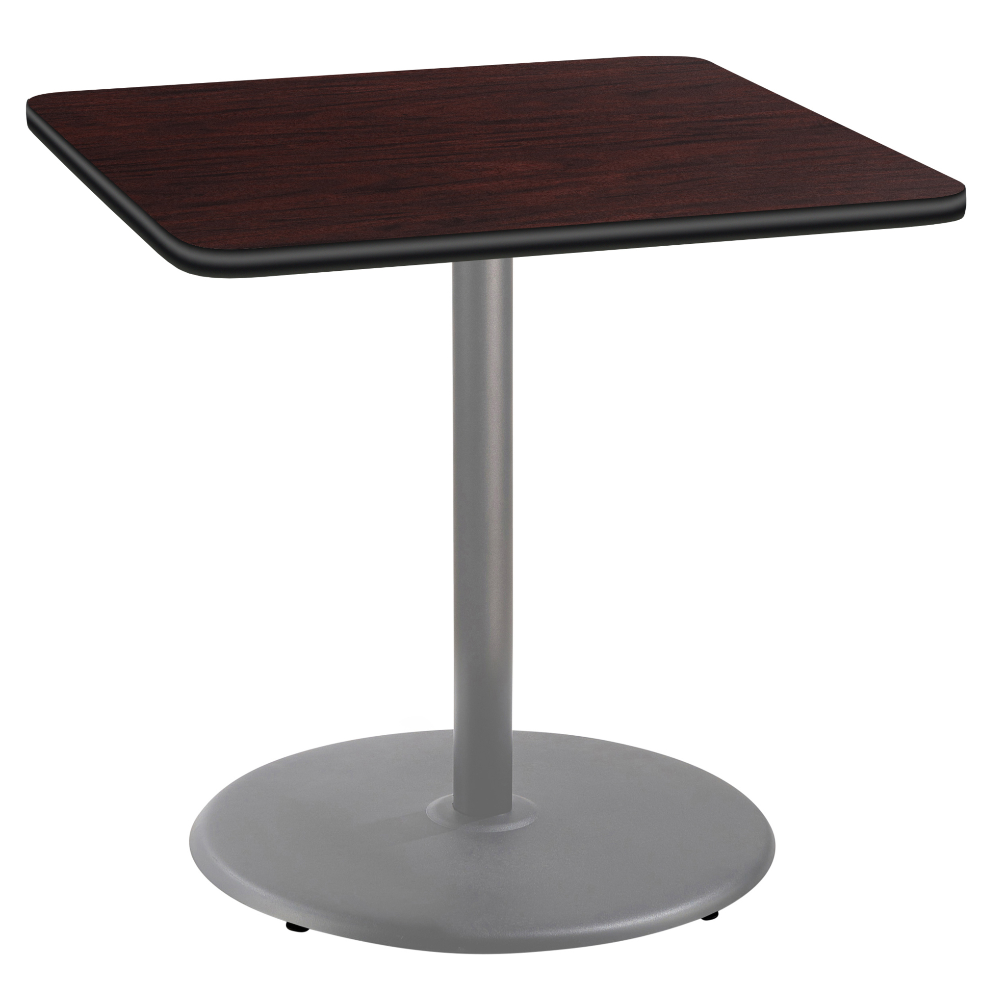 National Public Seating, Cafe Table, 36x36x36 Square "R" Base, Height 36 in, Model# CTG33636RCPBTMMY