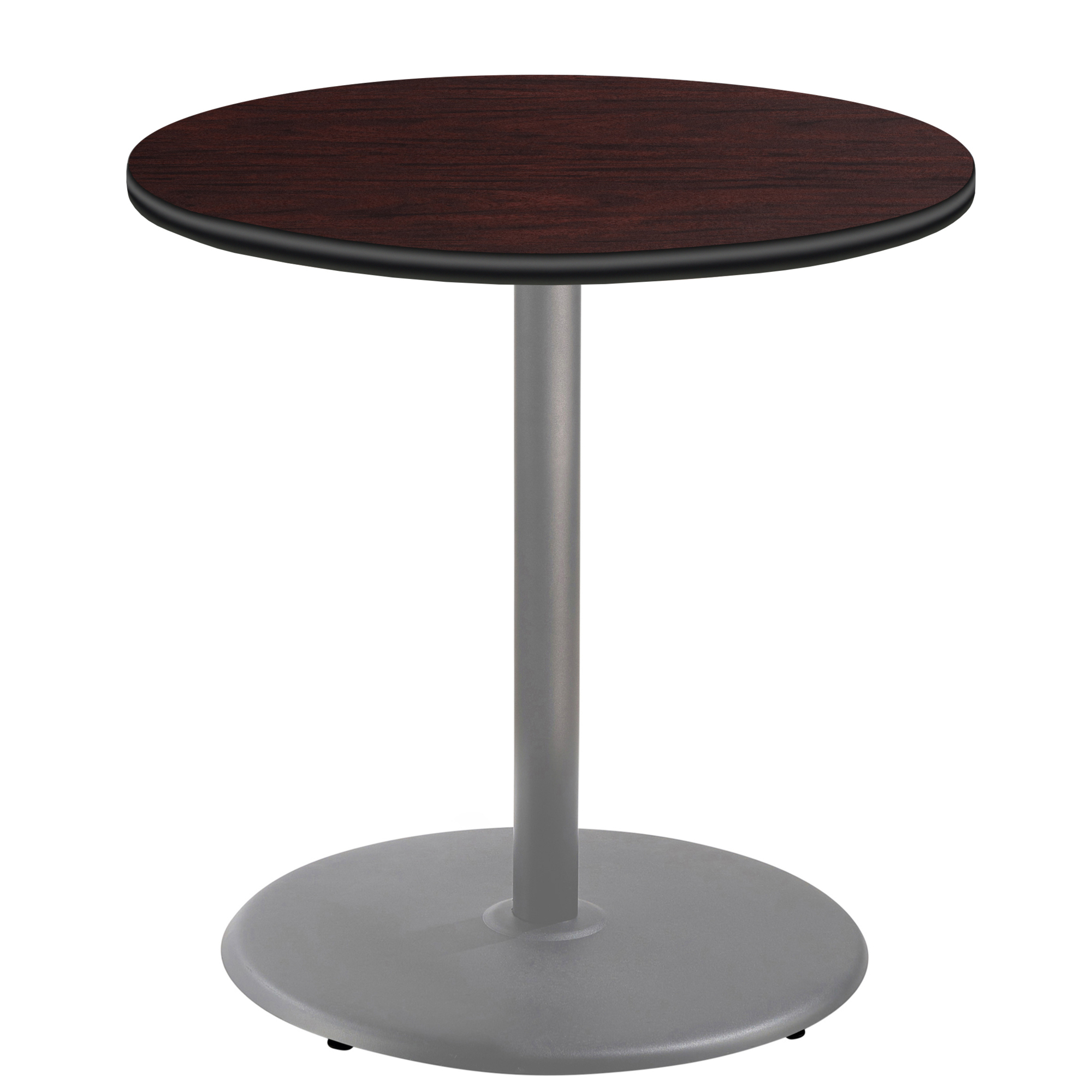 National Public Seating, Cafe Table, 36x36x36 Round "R" Base, Height 36 in, Model# CTG13636RCPBTMMY