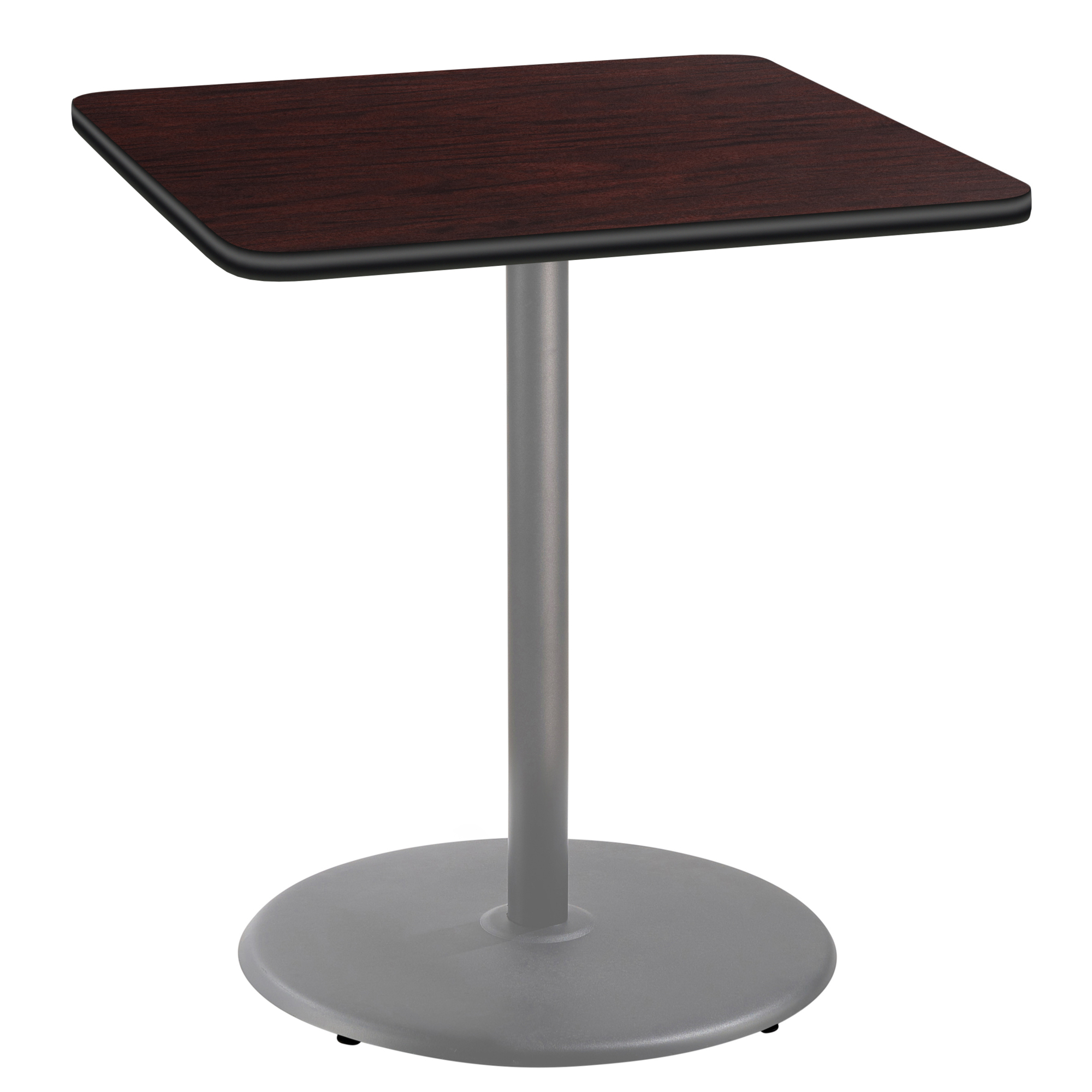 National Public Seating, Cafe Table, 36x36x42Square "R" Base, Height 42 in, Model# CTG33636RBPBTMMY
