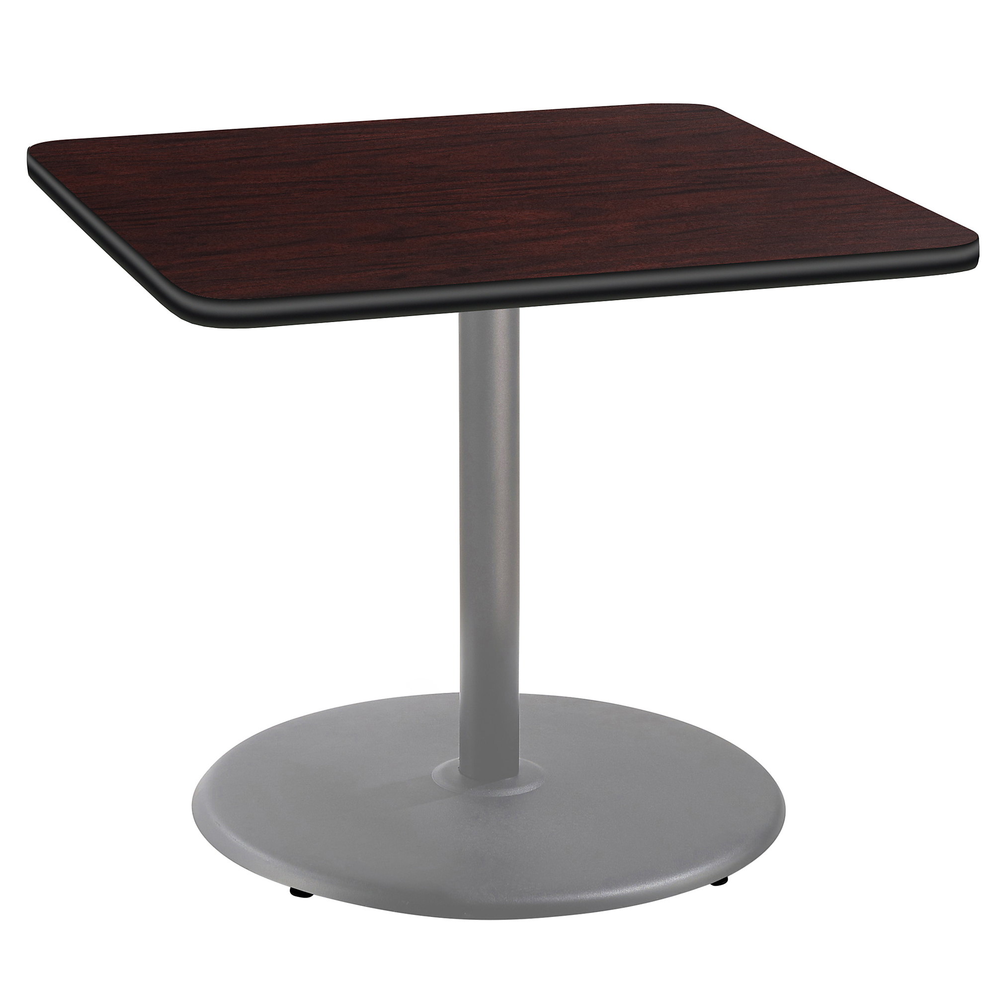 National Public Seating, Cafe Table, 36x36x30 Square "R" Base, Height 30 in, Model# CTG33636RDPBTMMY