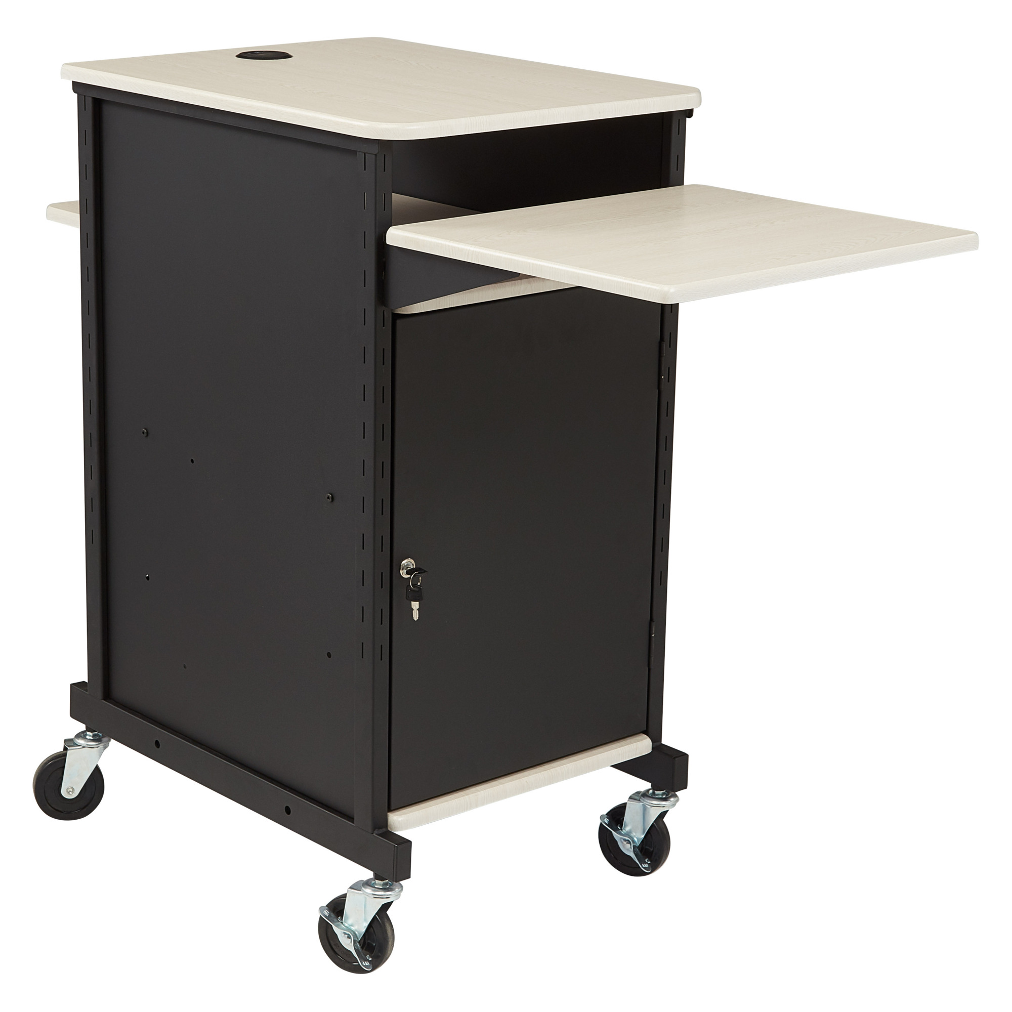 National Public Seating, Jumbo Presentation Cart, Width 21 in, Height 40 in, Depth 33 in, Model# PRC400