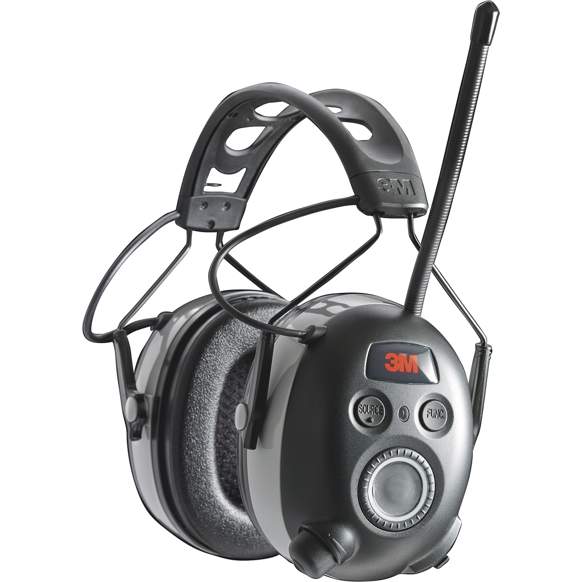 3M WorkTunes Connect AM/FM Radio/MP3 Hearing Protector with Bluetooth  Technology, NRR 24dB, Model# 90542-3DC